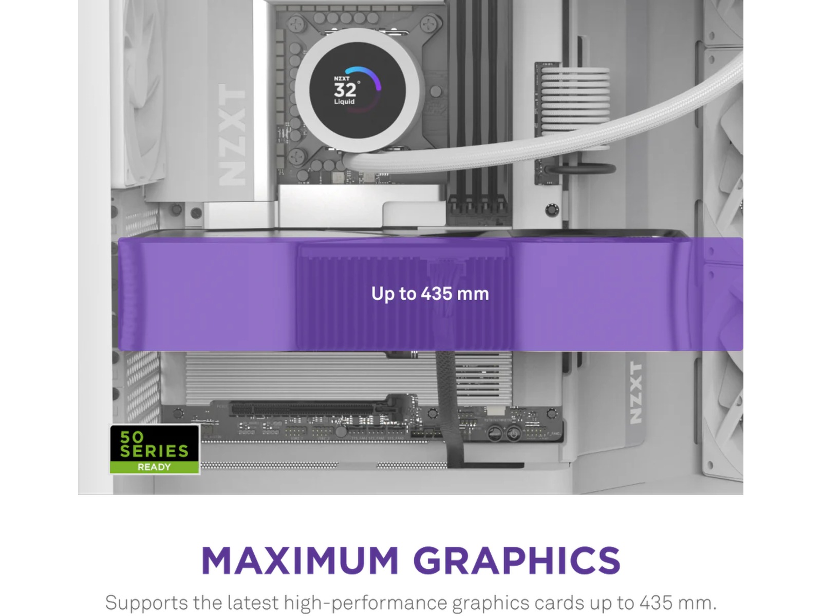 NZXT H9 Flow Mid Tower (hvit) Midi tower