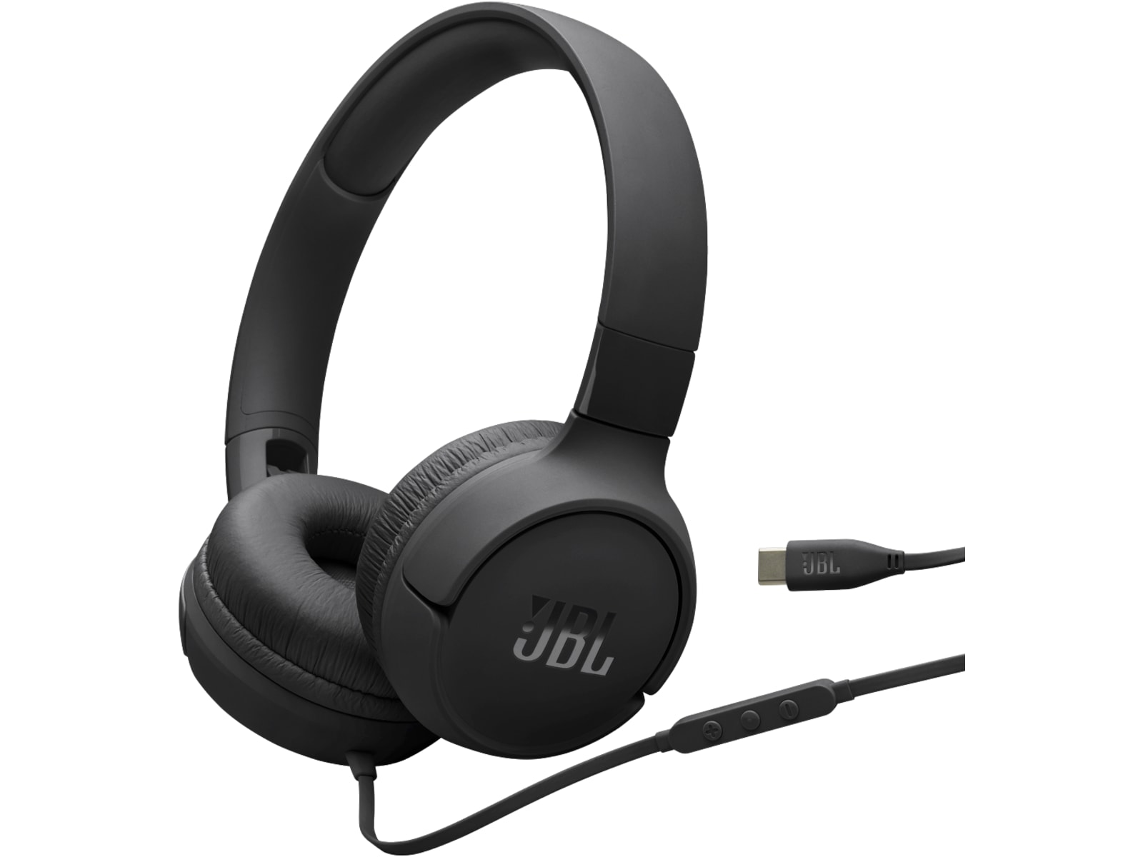 JBL Tune 520C USB-C Headset, on-ear (sort) Hodetelefoner