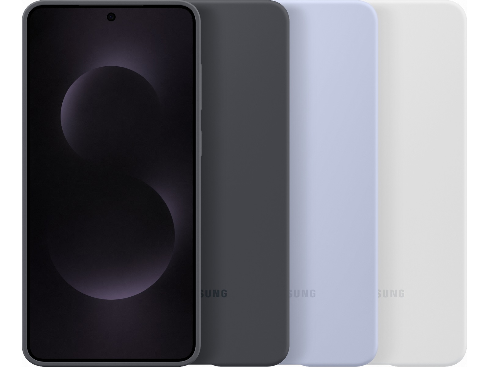 Samsung Galaxy S25 Edge Silikondeksel (lys grå) Deksel til mobiltelefon