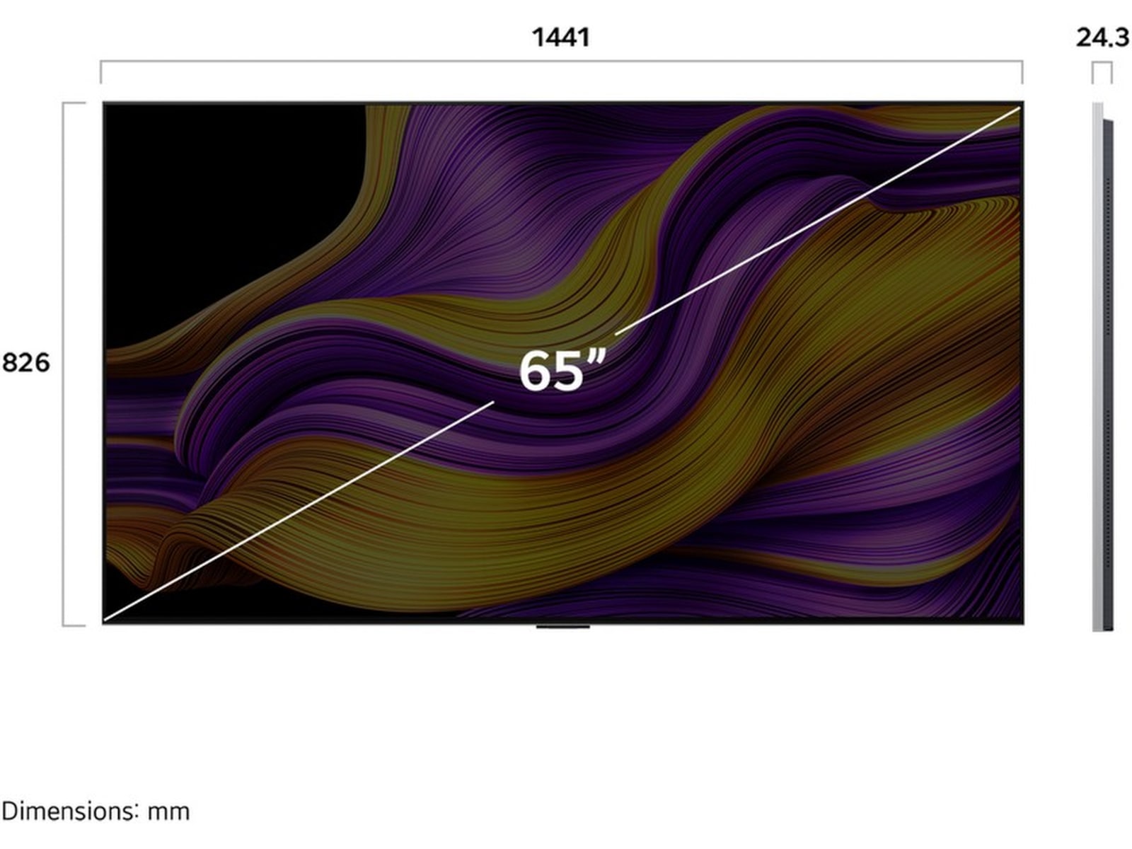 LG 65" G5 AI 4K OLED Smart TV (2025) 60 - 69 tommer TV