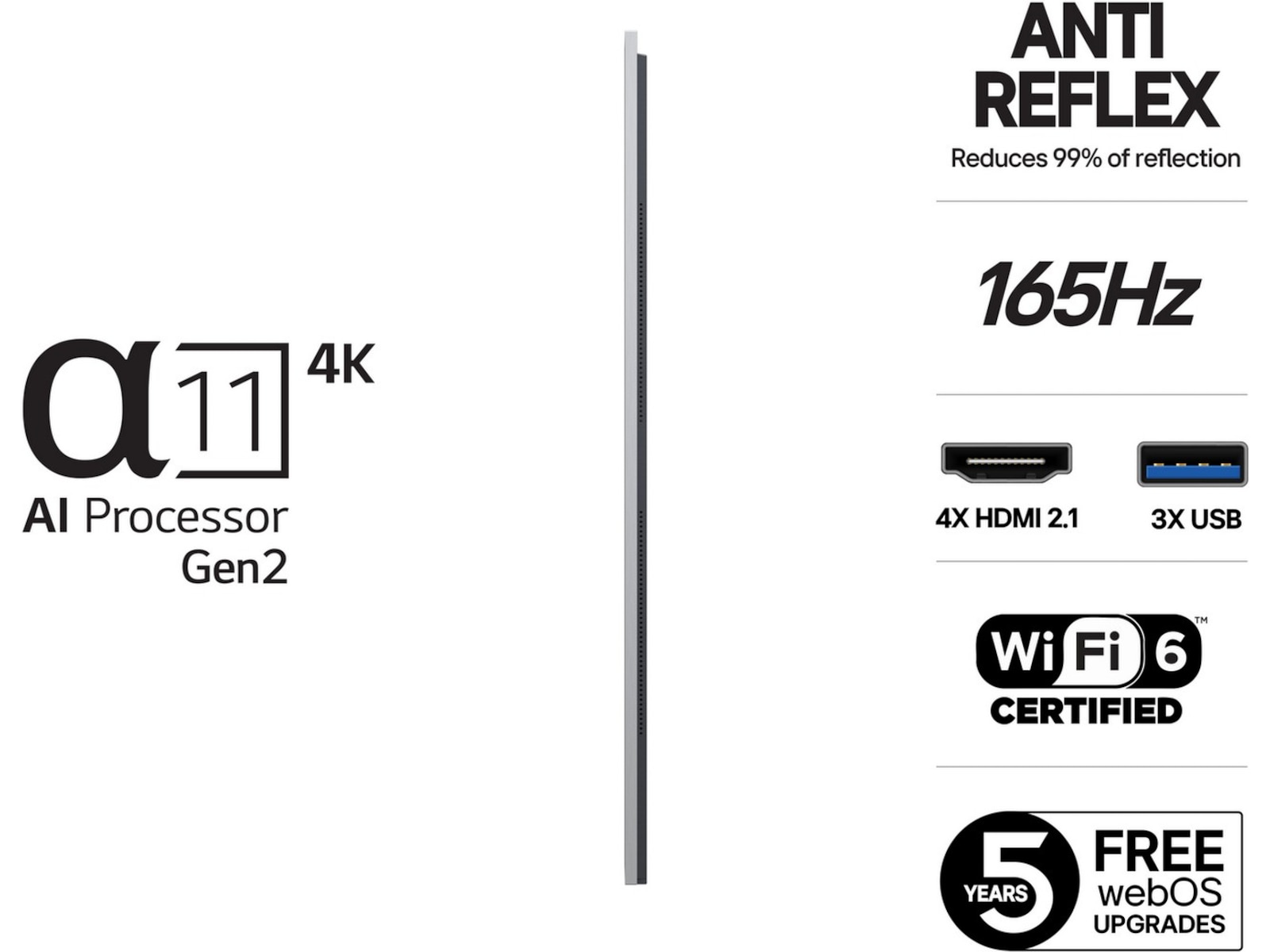 LG 55" G5 AI 4K OLED Smart TV (2025) 50 - 59 tommer TV