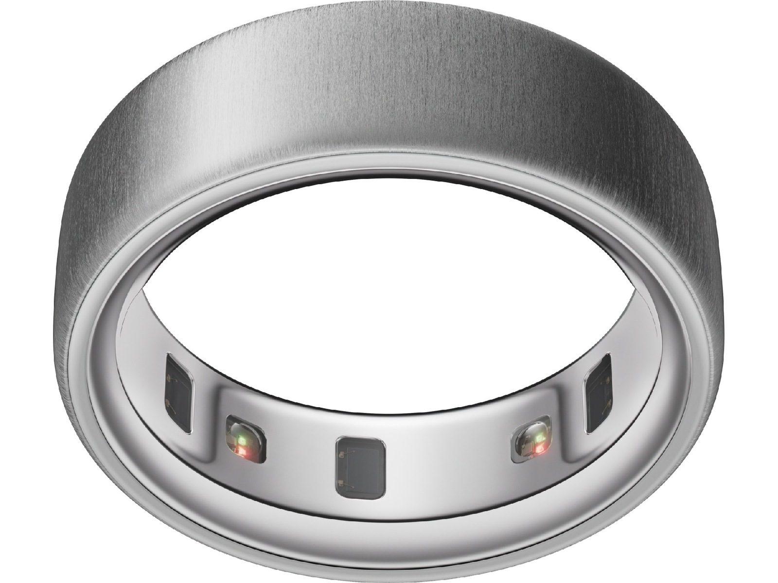 Oura Ring 4 Smart Ring str. 9 (børstet sølv) -B-Grade Demo tilbehør til mobiler & klokker