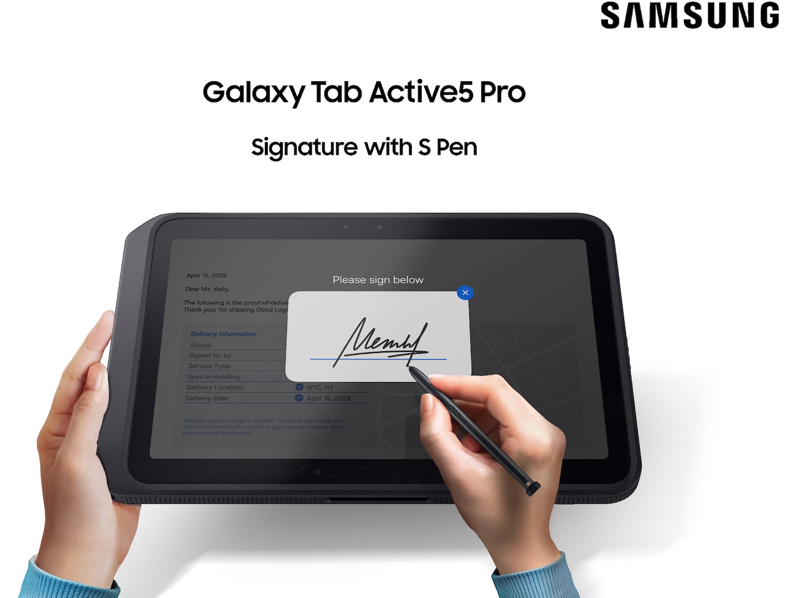 Galaxy Tab Active5 Pro 5G 256GB - Enterprise (sort) Nettbrett / iPad