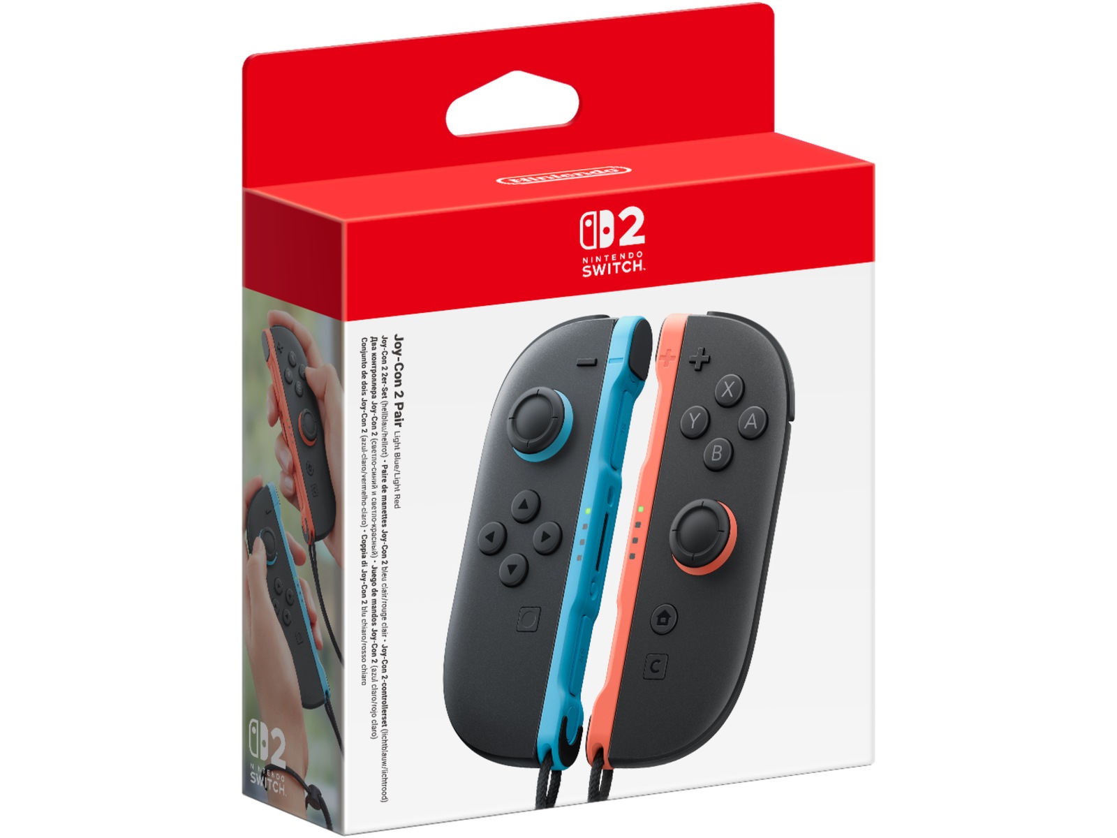 Nintendo Switch 2 Joy-Con 2 Controller (Light Blue/Light Red) Tilbehør