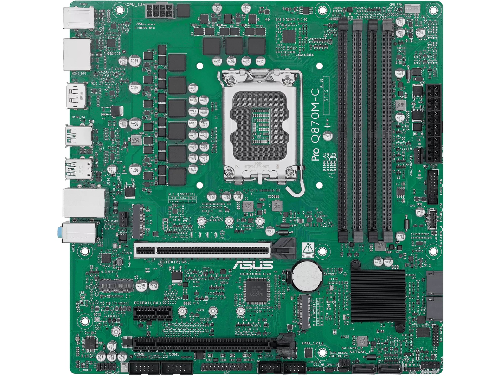 ASUS Pro Q870M-C-CSM Hovedkort Intel Socket