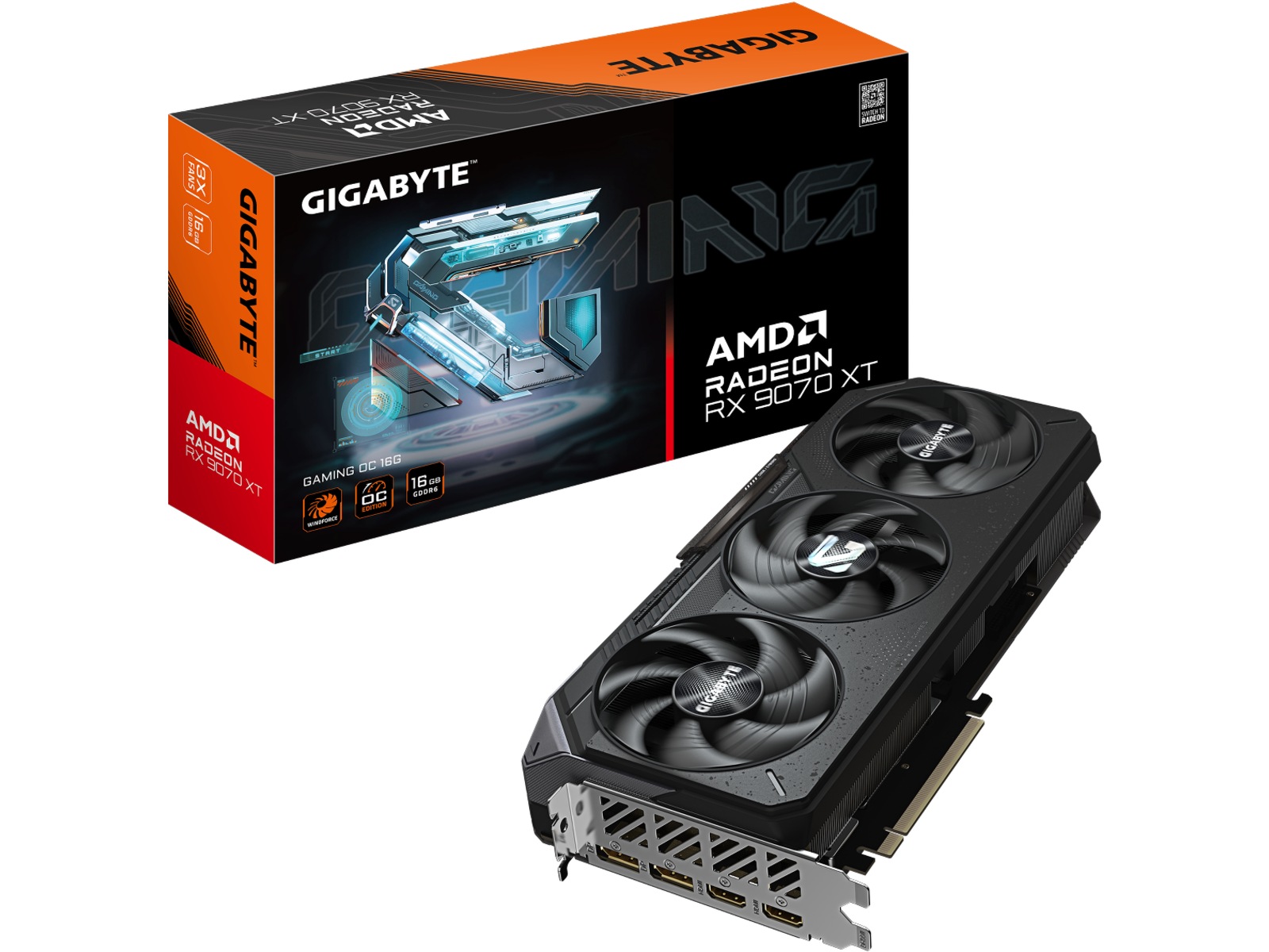 Gigabyte AMD Radeon RX 9070 XT Gaming OC -B-Grade Demo skjermkort