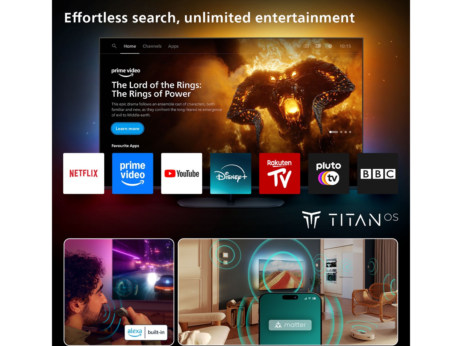 Philips 65" MLED950/12 The Xtra QD MiniLed Smart-TV (2025) 60 - 69 tommer TV