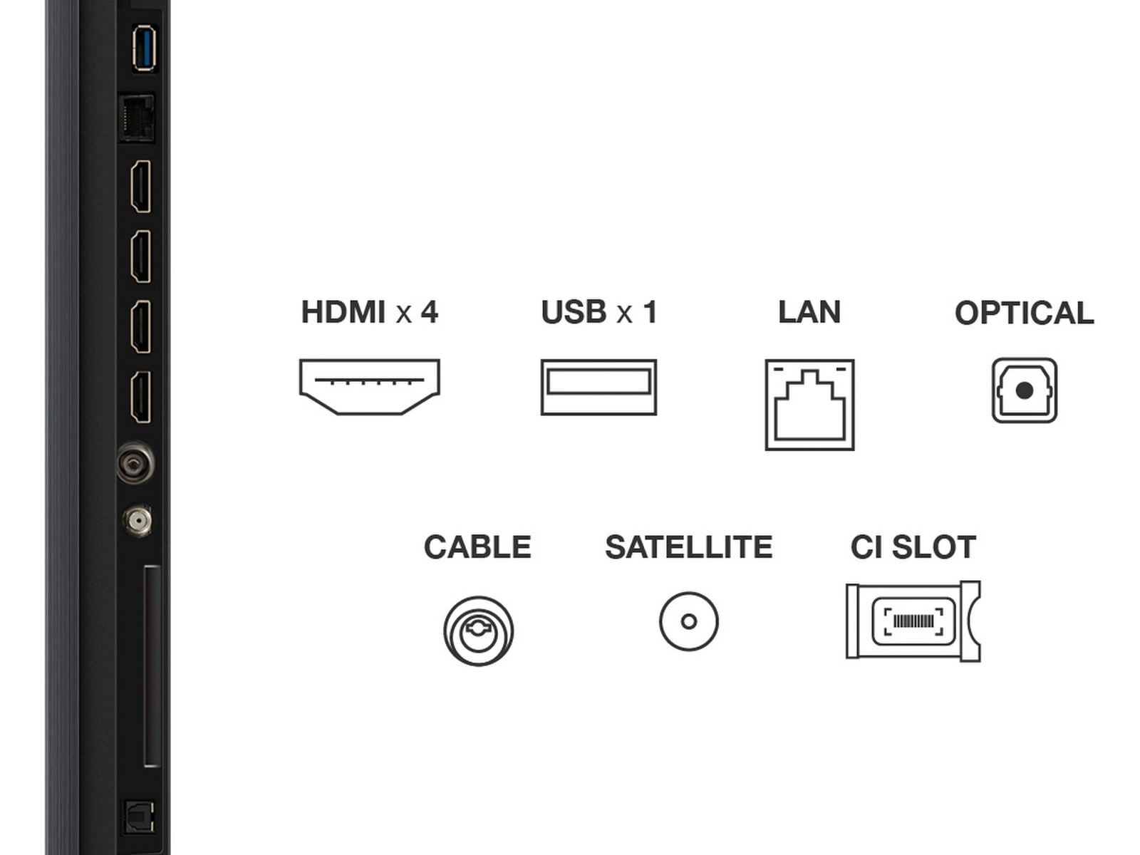TCL 98" Q7C 4K QD-Mini LED Google TV Over 80 tommer TV