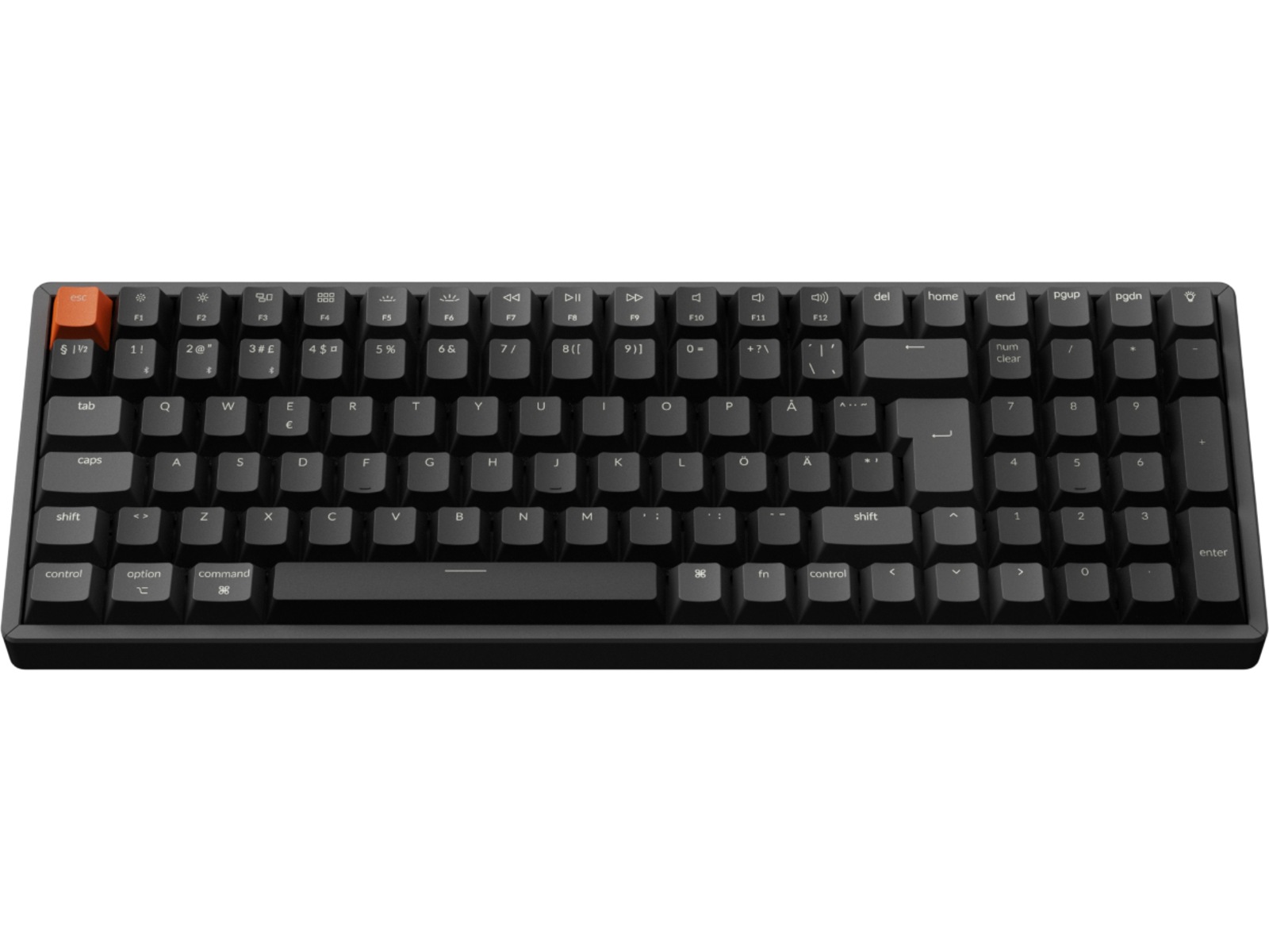 Keychron K4 V3 RGB Aluminium Hot Swap QMK Super Red Switch trådløst tastatur Gamingtastatur
