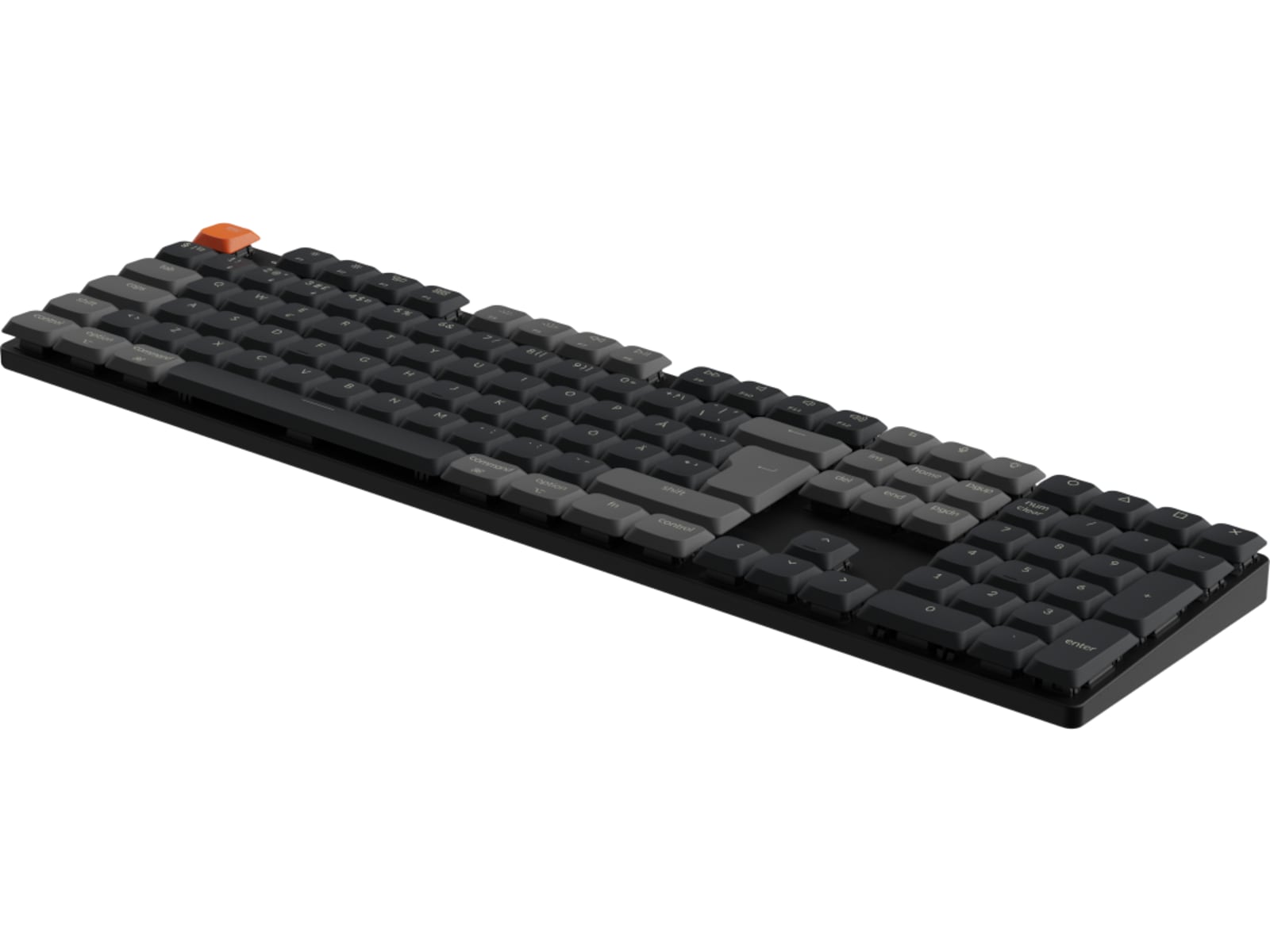 Keychron K5 V2 RGB Aluminium Hot Swap QMK Low Profile 2.0 Red trådløst tastatur Gamingtastatur