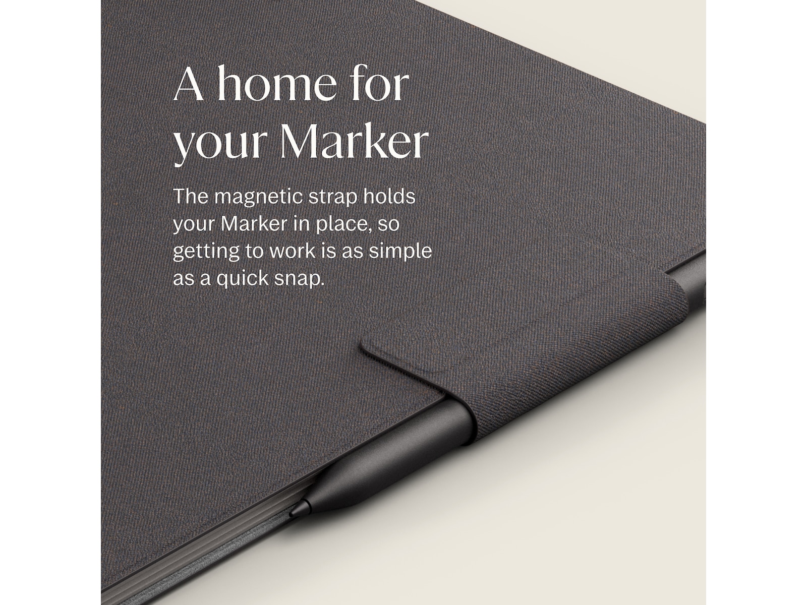 reMarkable Paper Pro Book Folio (basalt) Tilbehør til digitale notatblokker