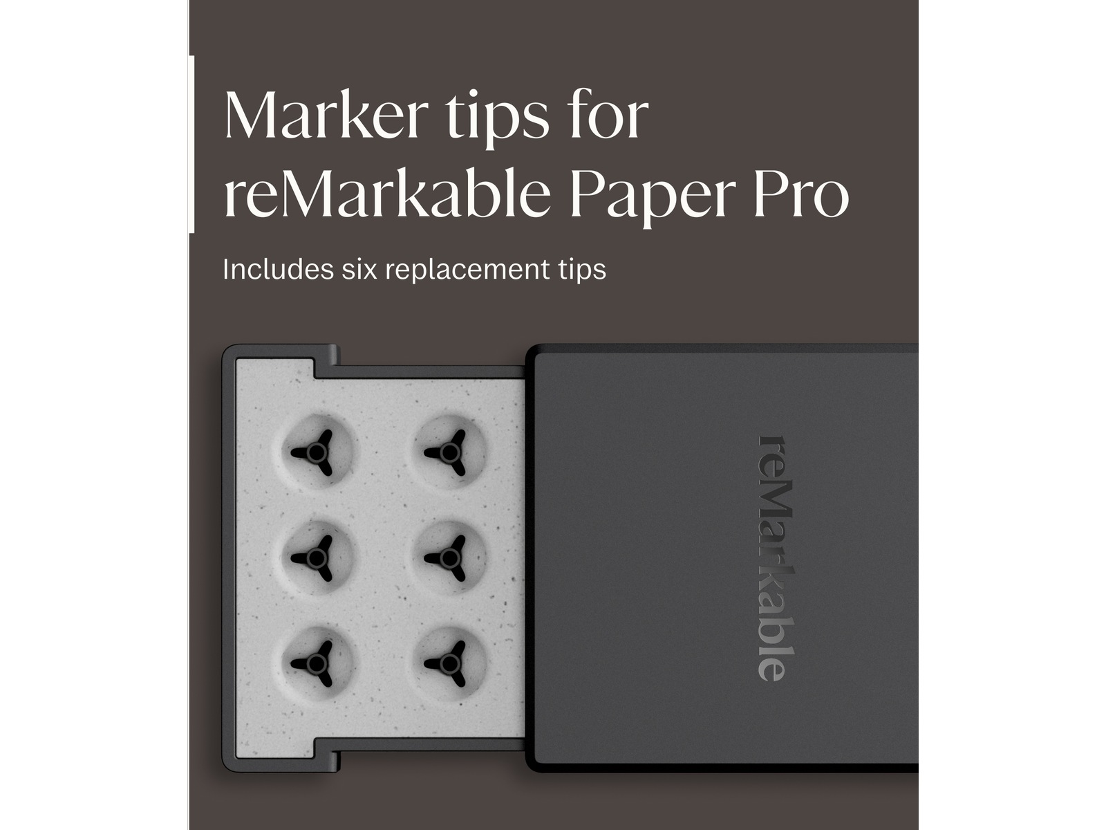 reMarkable Paper Pro Marker spisser, 6-pack (sort) Tilbehør til digitale notatblokker