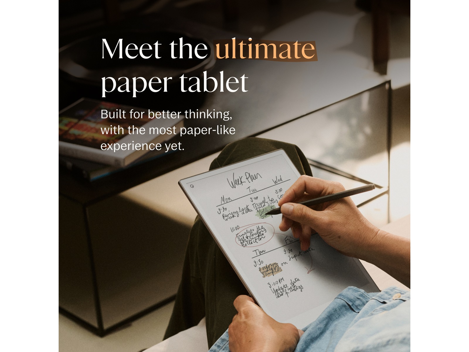 reMarkable Paper Pro 11,8" 64GB inkl. Marker Plus og Book Folio (basalt) Digitale notatblokker