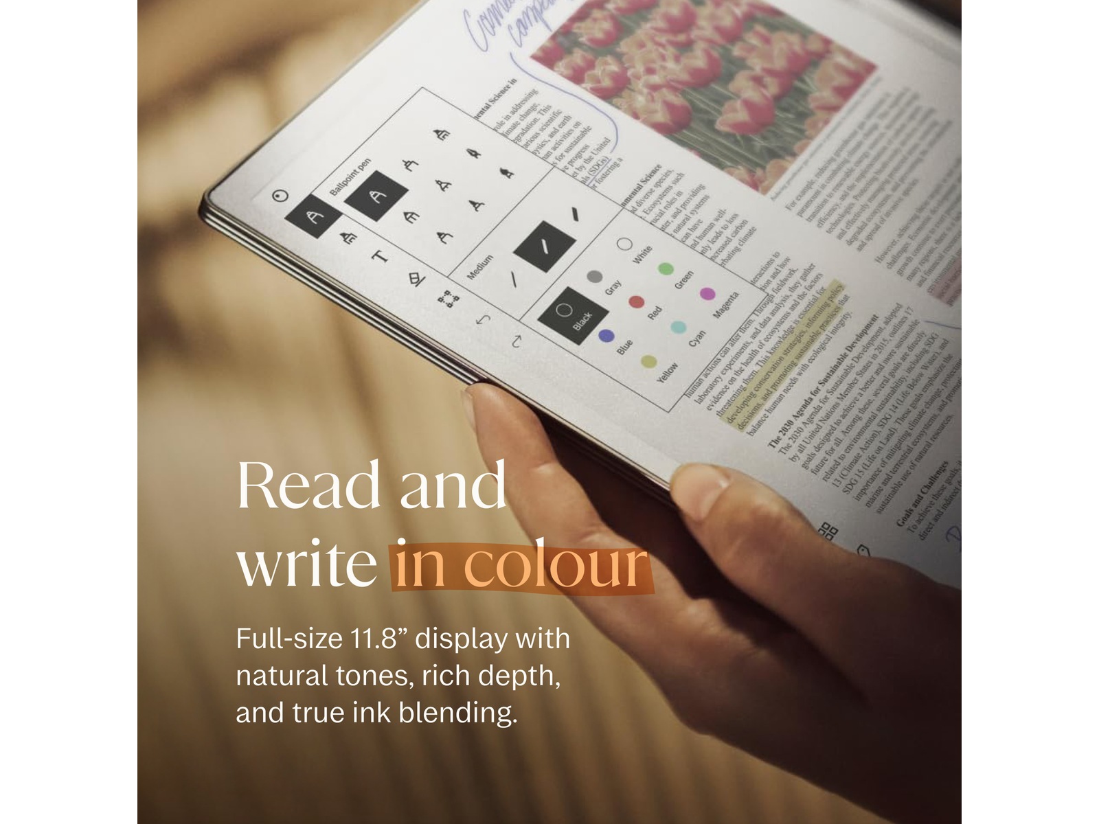 reMarkable Paper Pro 11,8" 64GB inkl. Marker Plus og Book Folio (basalt) Digitale notatblokker