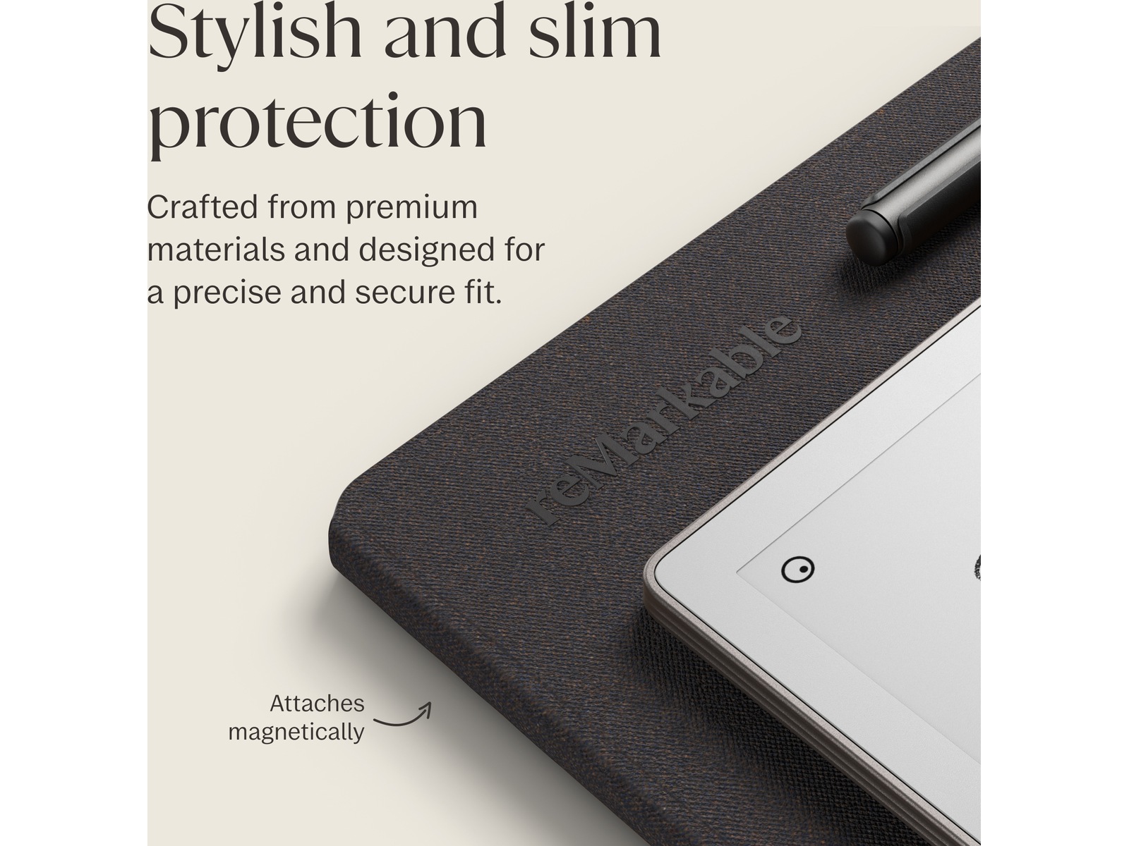 reMarkable Paper Pro 11,8" 64GB inkl. Marker Plus og Book Folio (basalt) Digitale notatblokker