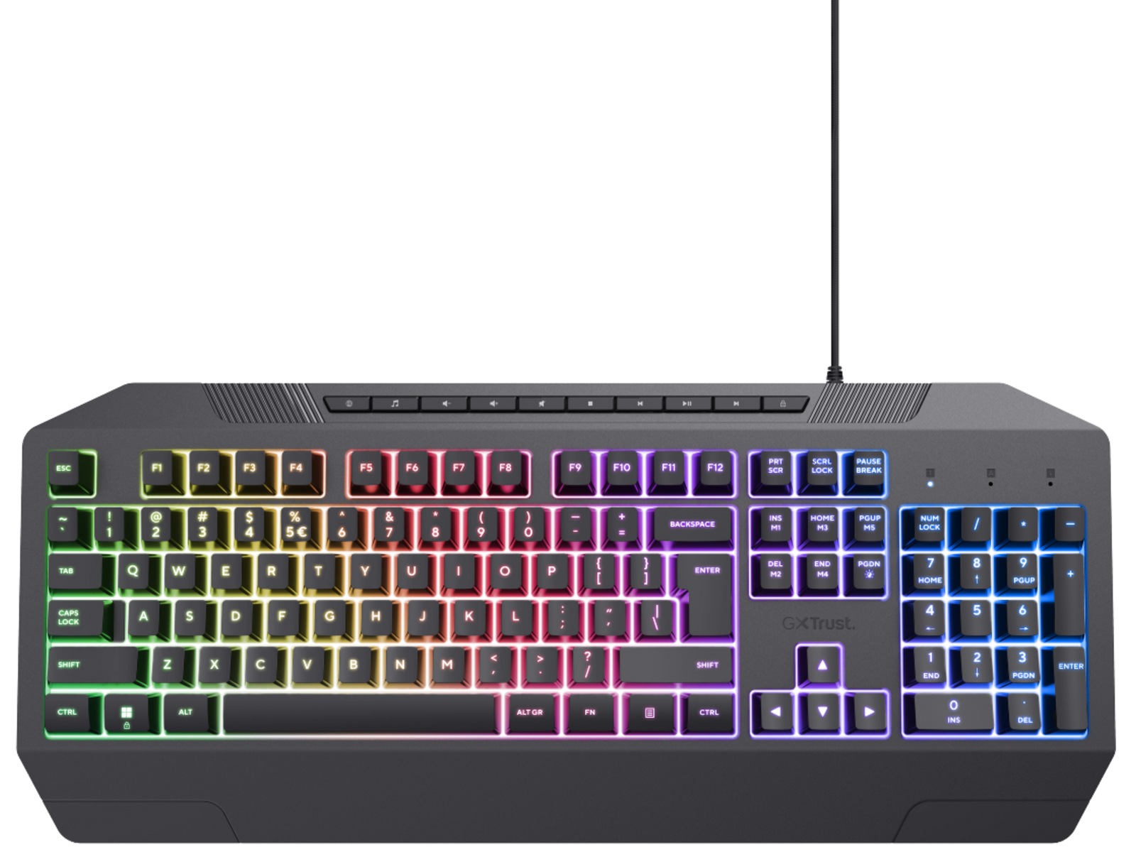 Trust GTX 836 Evocx Illuminated Gamingtastatur Gamingtastatur