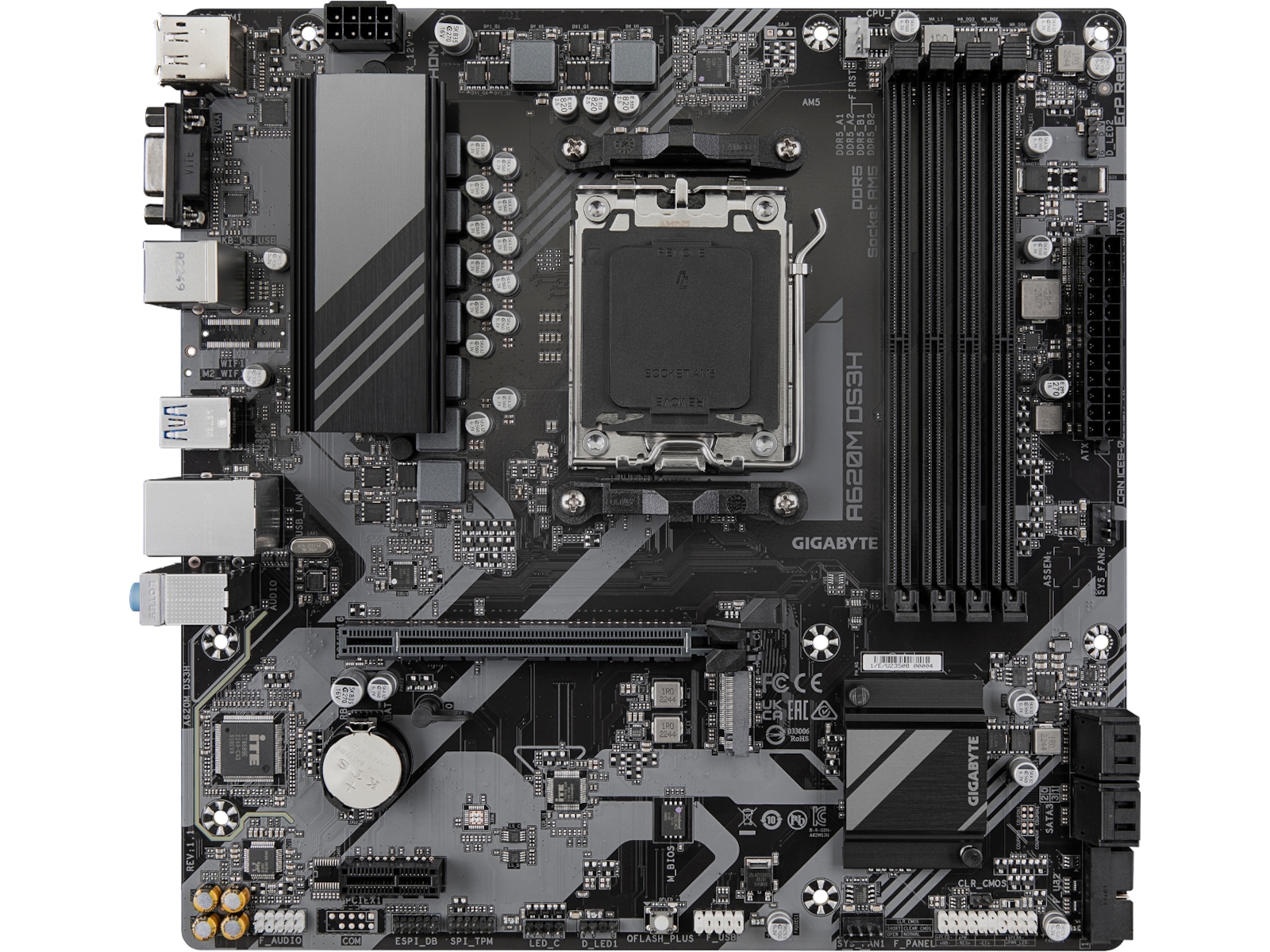Gigabyte A620M DS3H Hovedkort AMD Socket