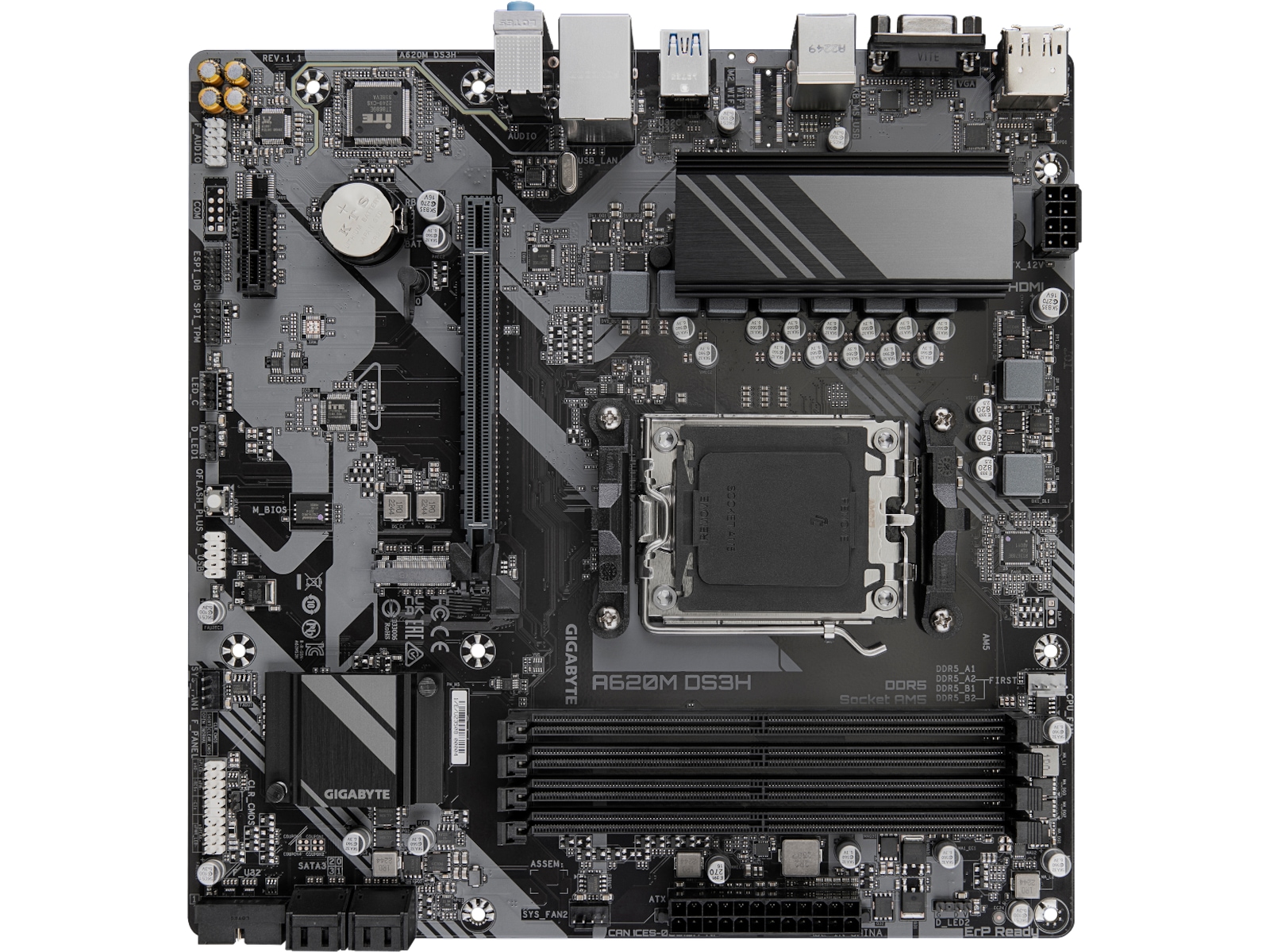 Gigabyte A620M DS3H Hovedkort AMD Socket