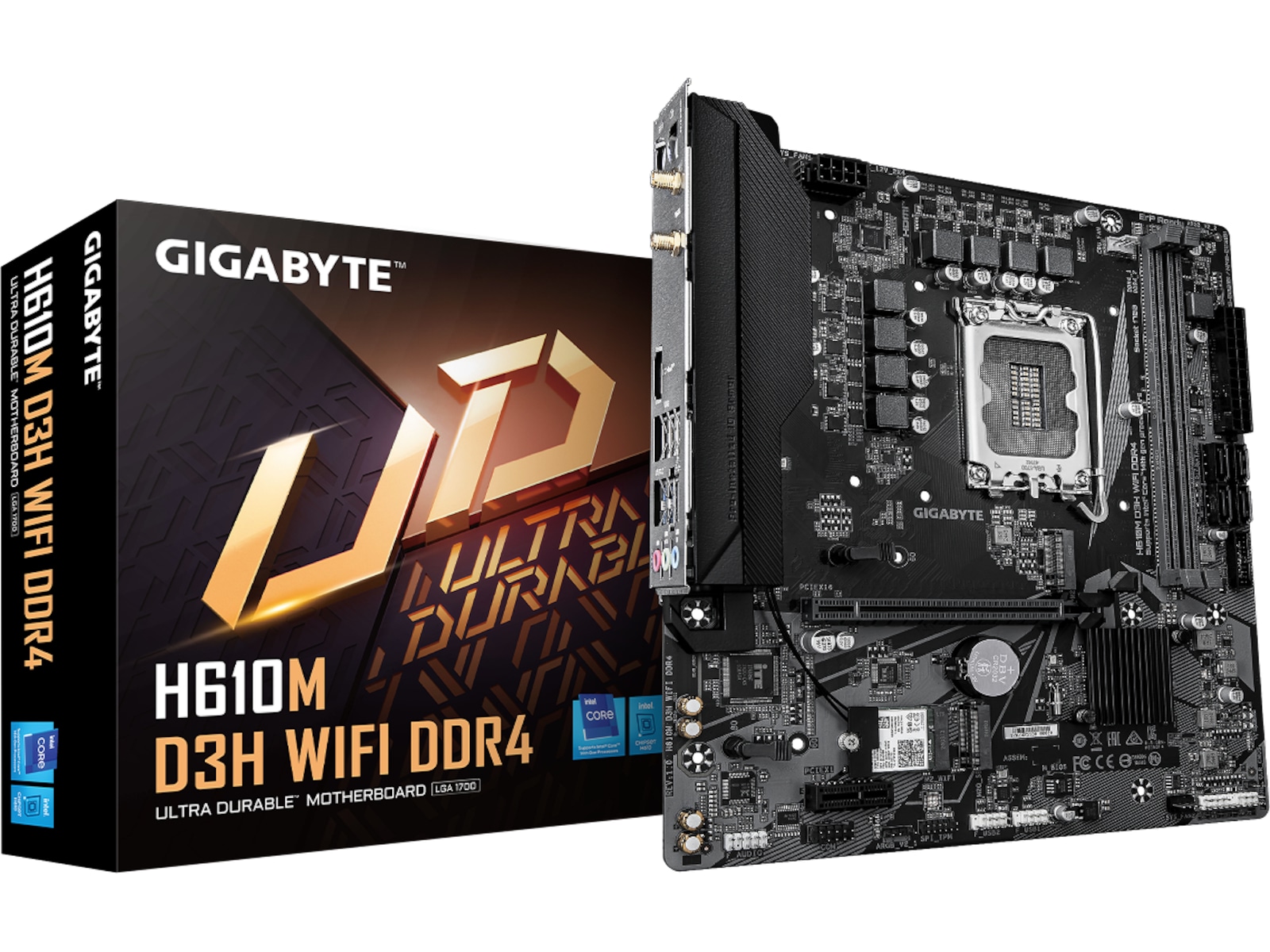 Gigabyte H610M D3H DDR4 WIFI Hovedkort Intel Socket