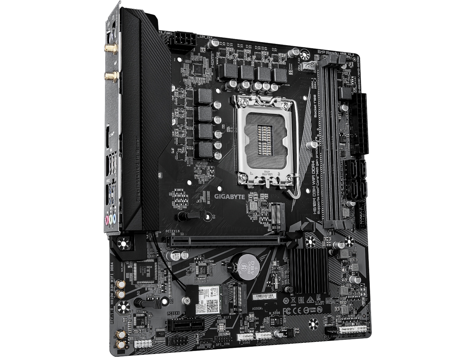 Gigabyte H610M D3H DDR4 WIFI Hovedkort Intel Socket