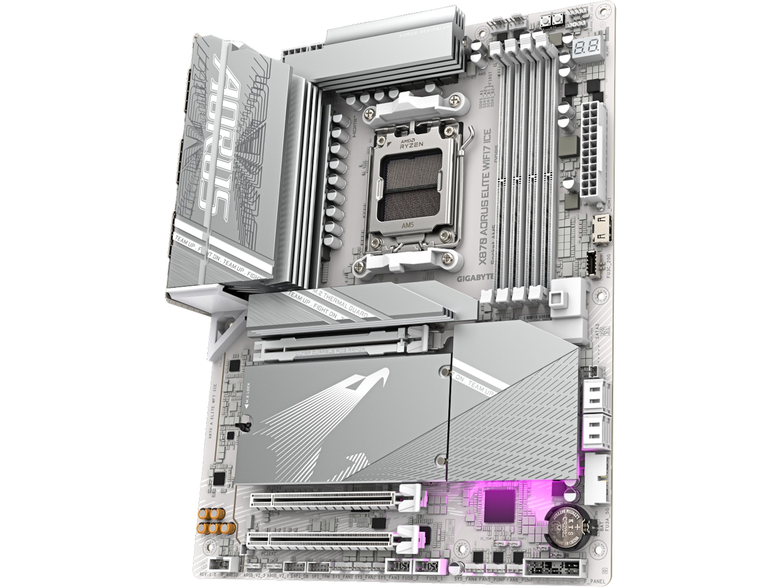Gigabyte X870E AORUS ELITE WF7 ICE Hovedkort AMD Socket