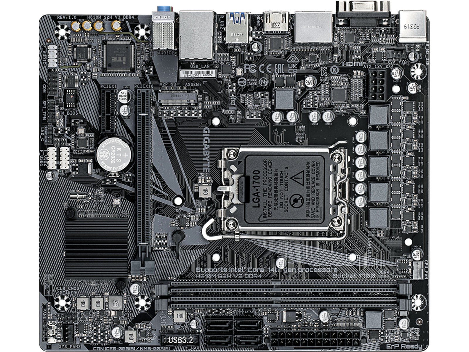 Gigabyte H610M S2H V3 DDR4 Hovedkort Intel Socket