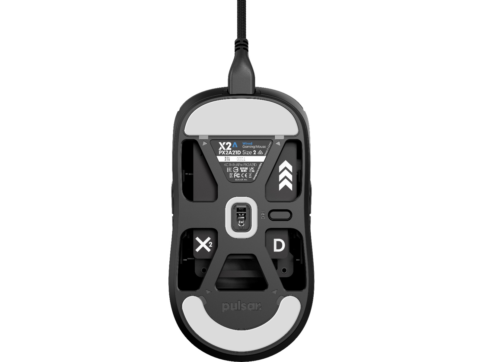 Pulsar X2A Gamingmus (sort) Gamingmus