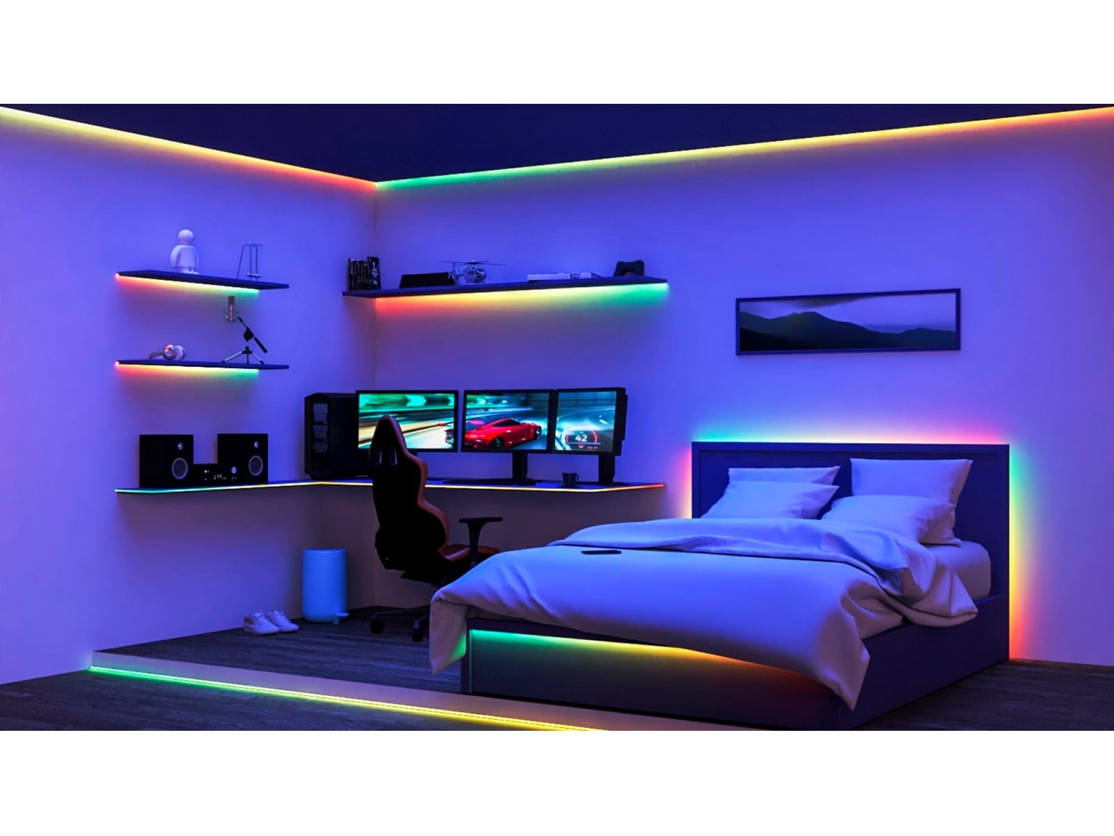 WiZ RGBIC Led stripe 10m (5+5) Led strips & underholdning