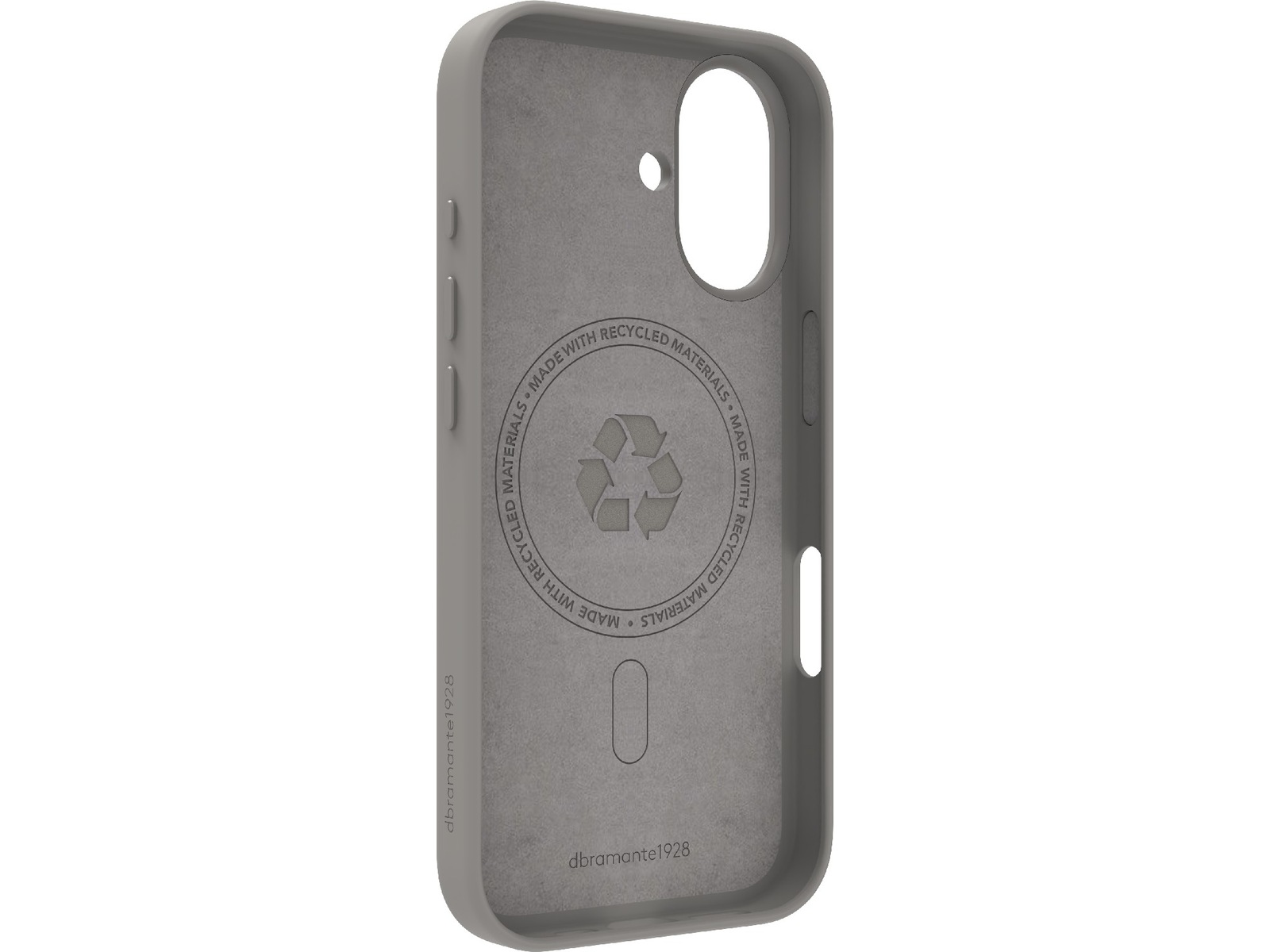 dbramante1928 iPhone 17 Roskilde skinndeksel (river stone) Deksel til mobiltelefon