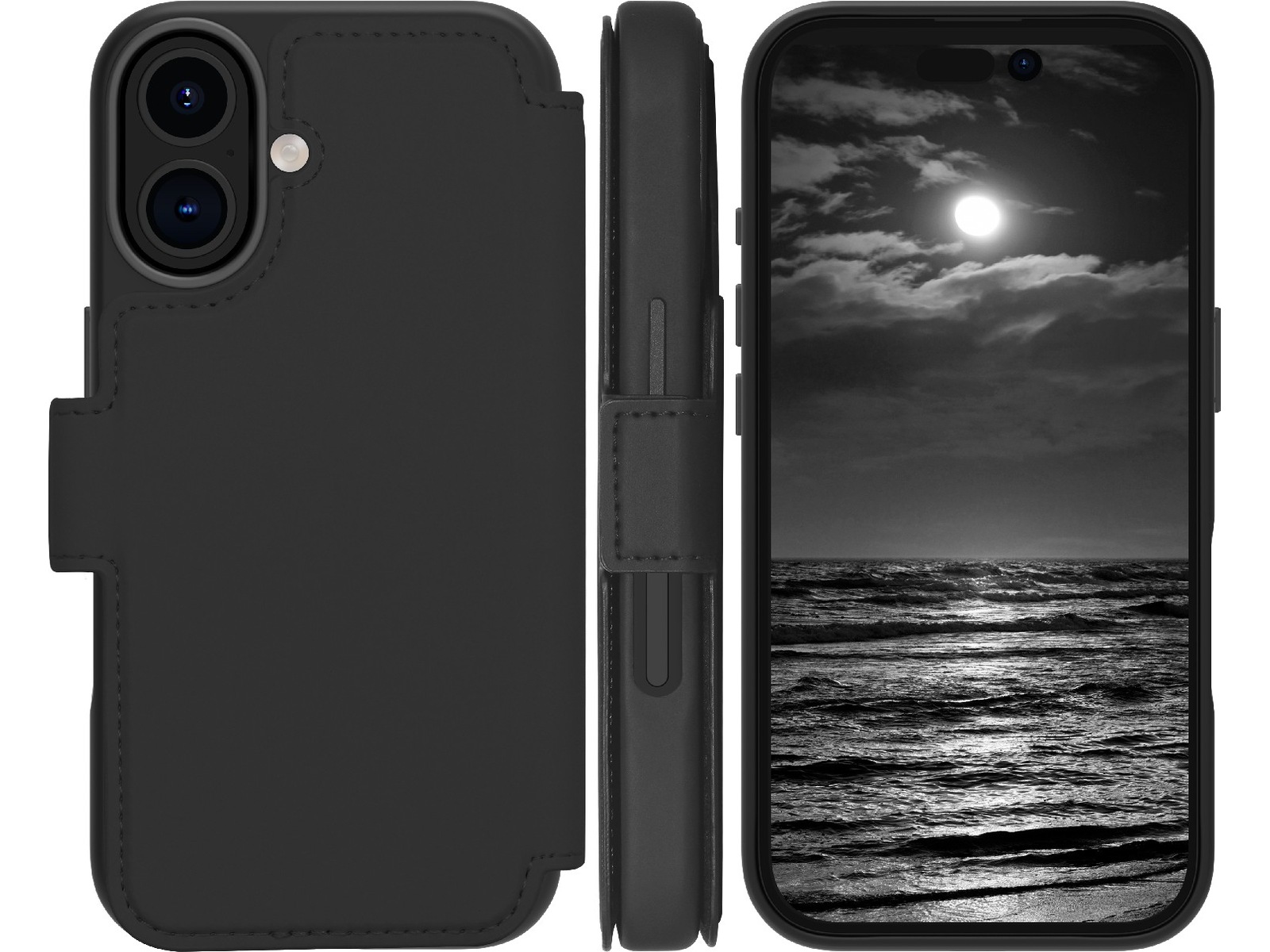 dbramante1928 iPhone 16 Lynge 2-i-1 Lommebokdeksel (midnight) Deksel til mobiltelefon