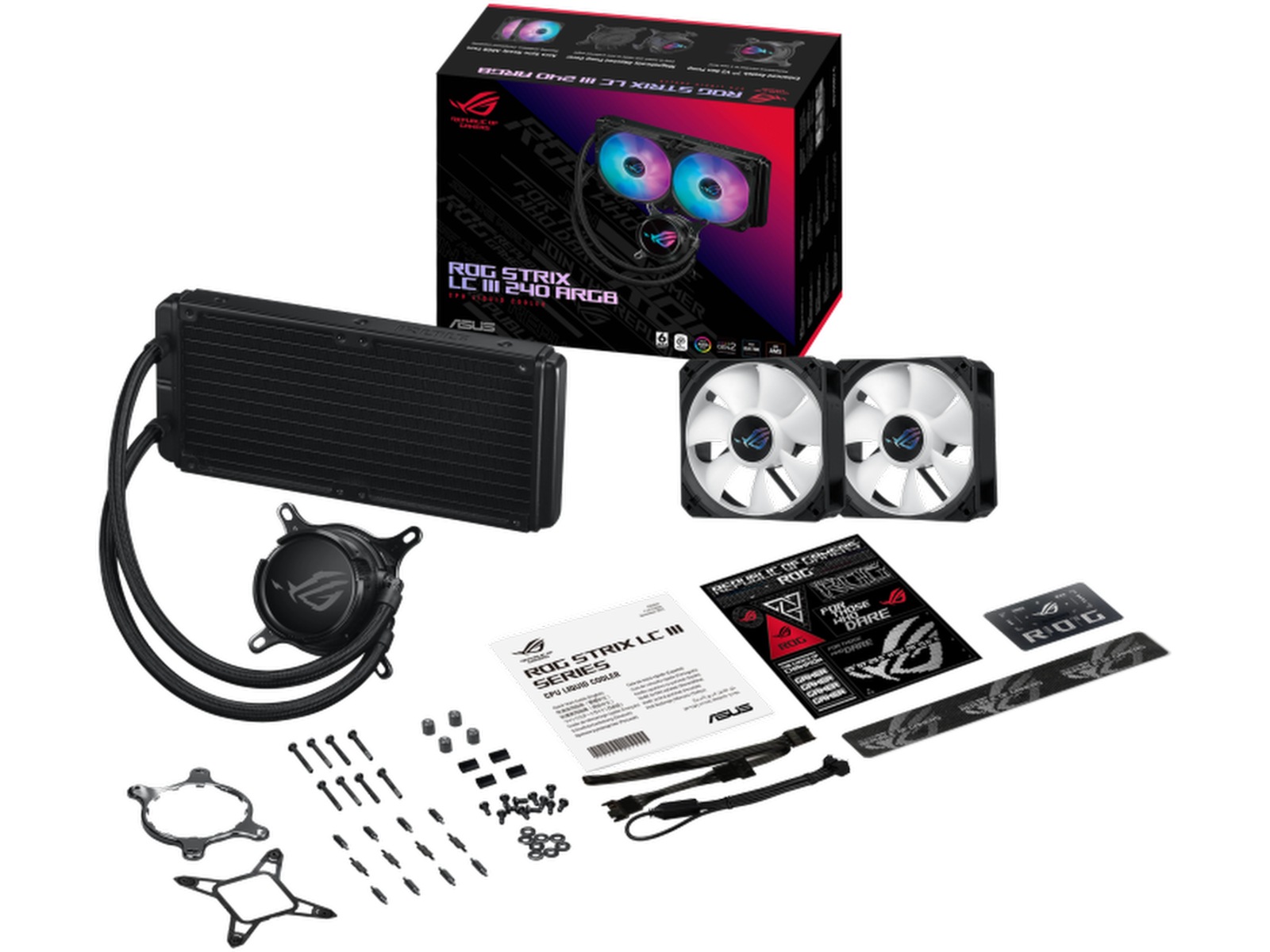 Asus ROG Strix LC III 240 ARGB Kjøler (sort) -B-Grade Demo annet i datautstyr