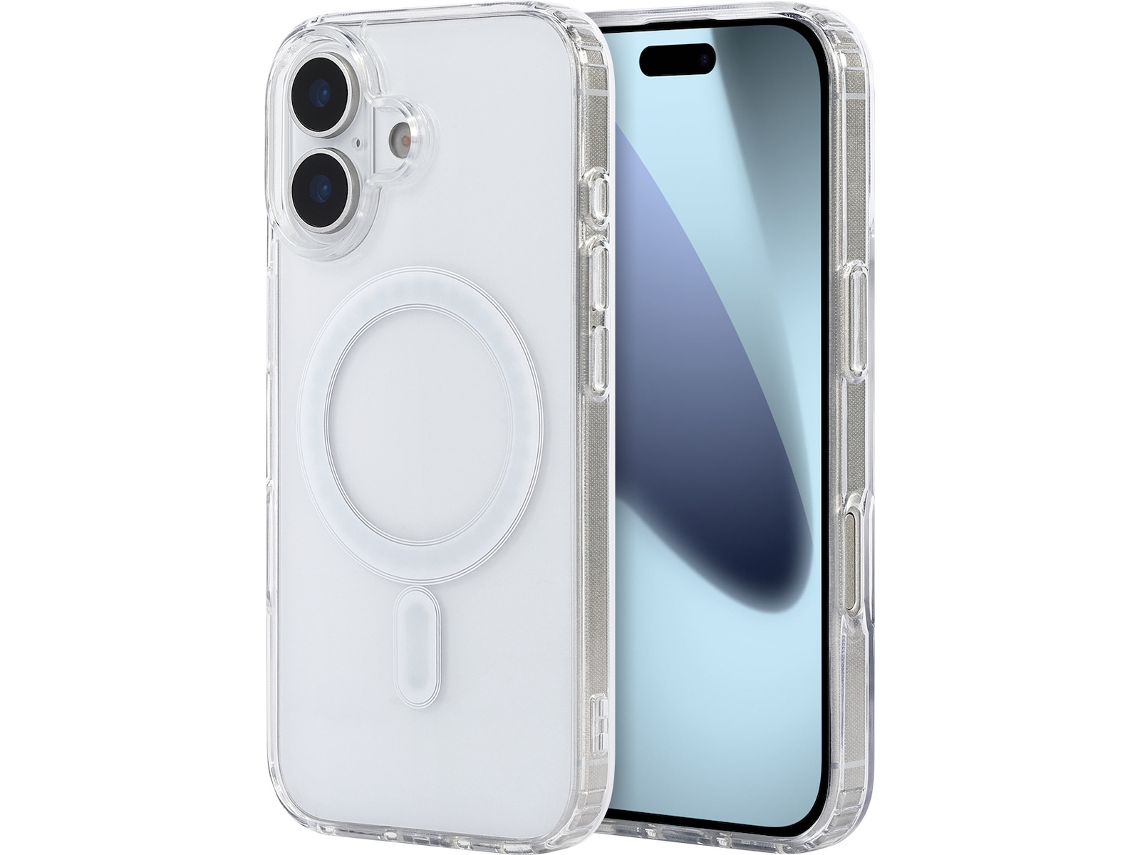 iiglo iPhone 17 Magnetic Silikondeksel (gjennomsiktig) Deksel til mobiltelefon