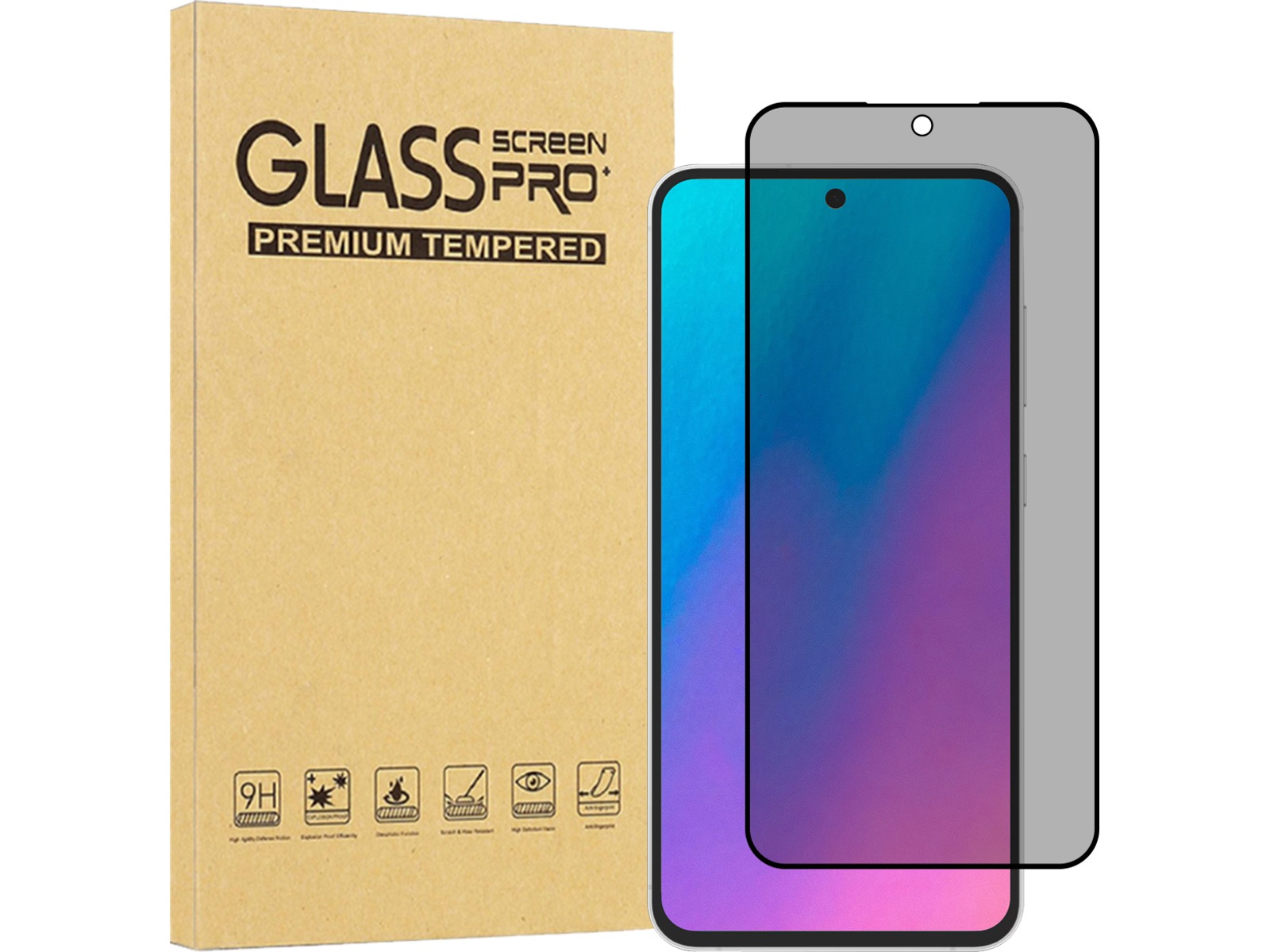 iiglo Galaxy S25 FE Privacy skjermbeskytter Skjermbeskyttelse