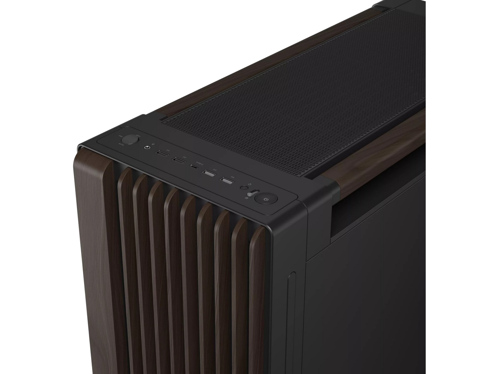 Asus PA602 PROART Walnut Metal PWM Moderne Mid Tower (sort) Midi tower