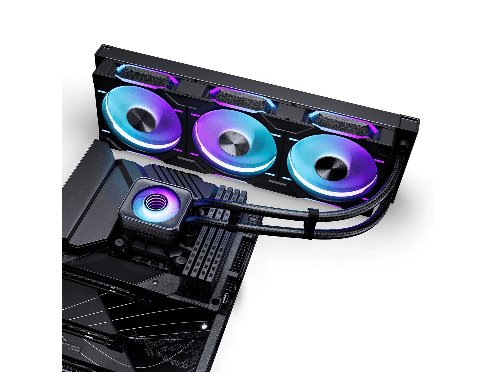 Phanteks Glacier One 360D30 X2 DRGB AIO Kjøler (sort) CPU - Vannkjøling