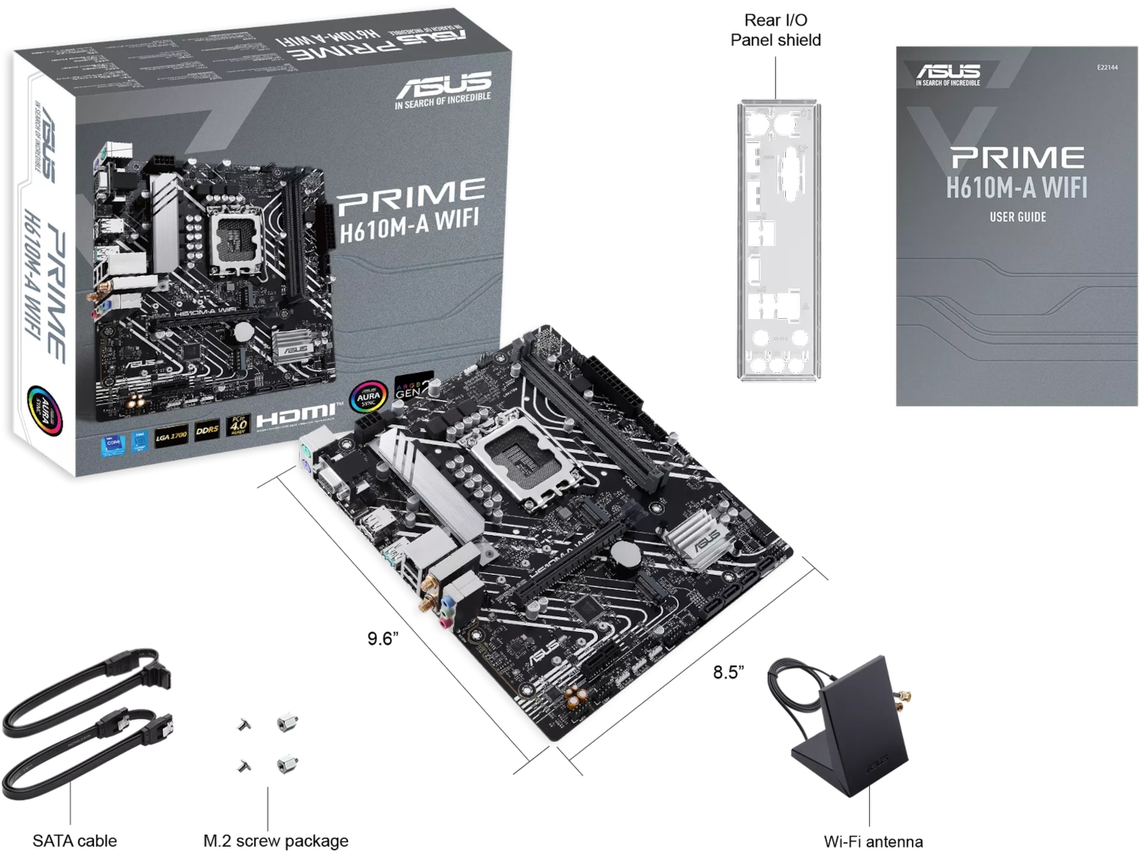 ASUS PRIME H610M-A WIFI Hovedkort Intel Socket
