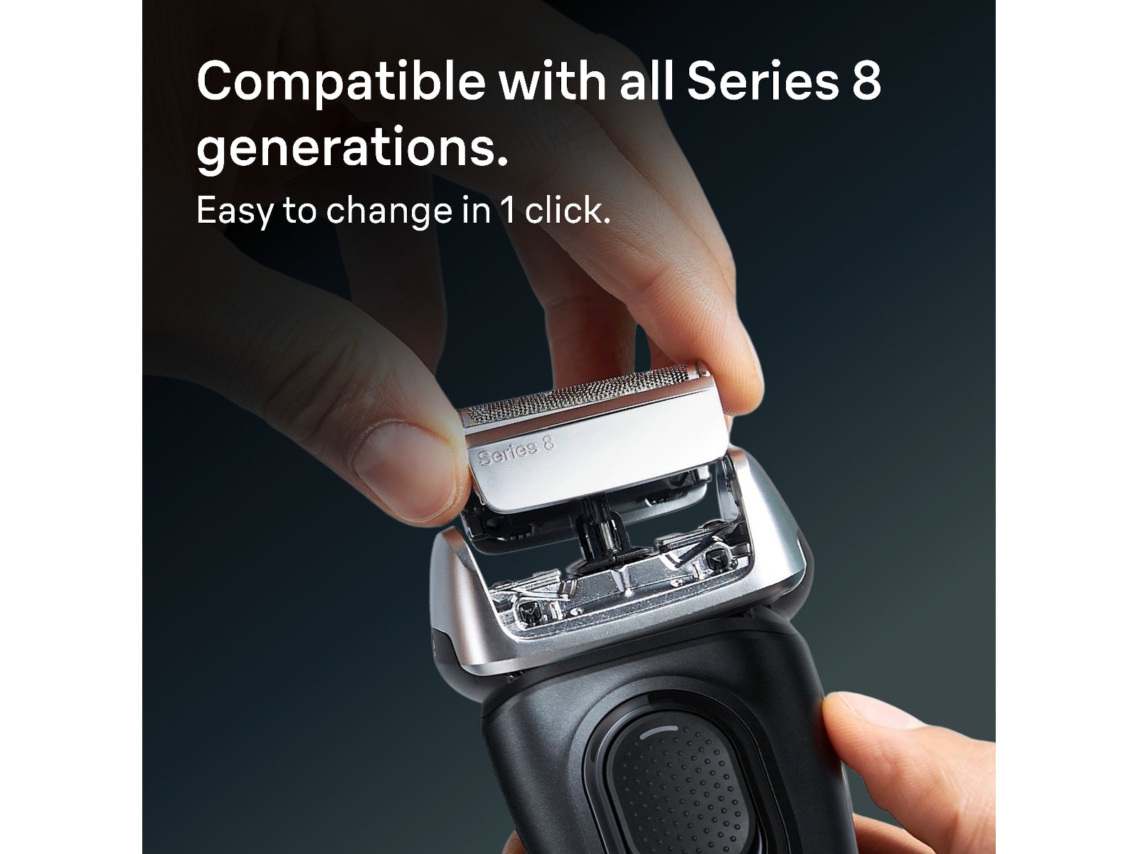 Braun Series 8 ORIGINAL Barberhode-Refill 83M Tilbehør til barbermaskiner