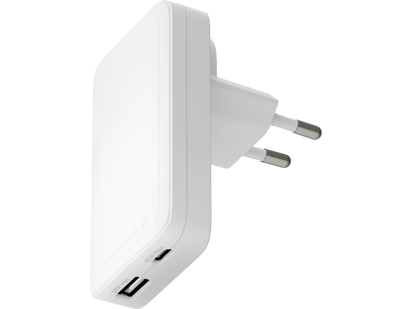 dbramante1928 re-charge Pro EU/US Slim Vegglader (hvit) Mobilladere