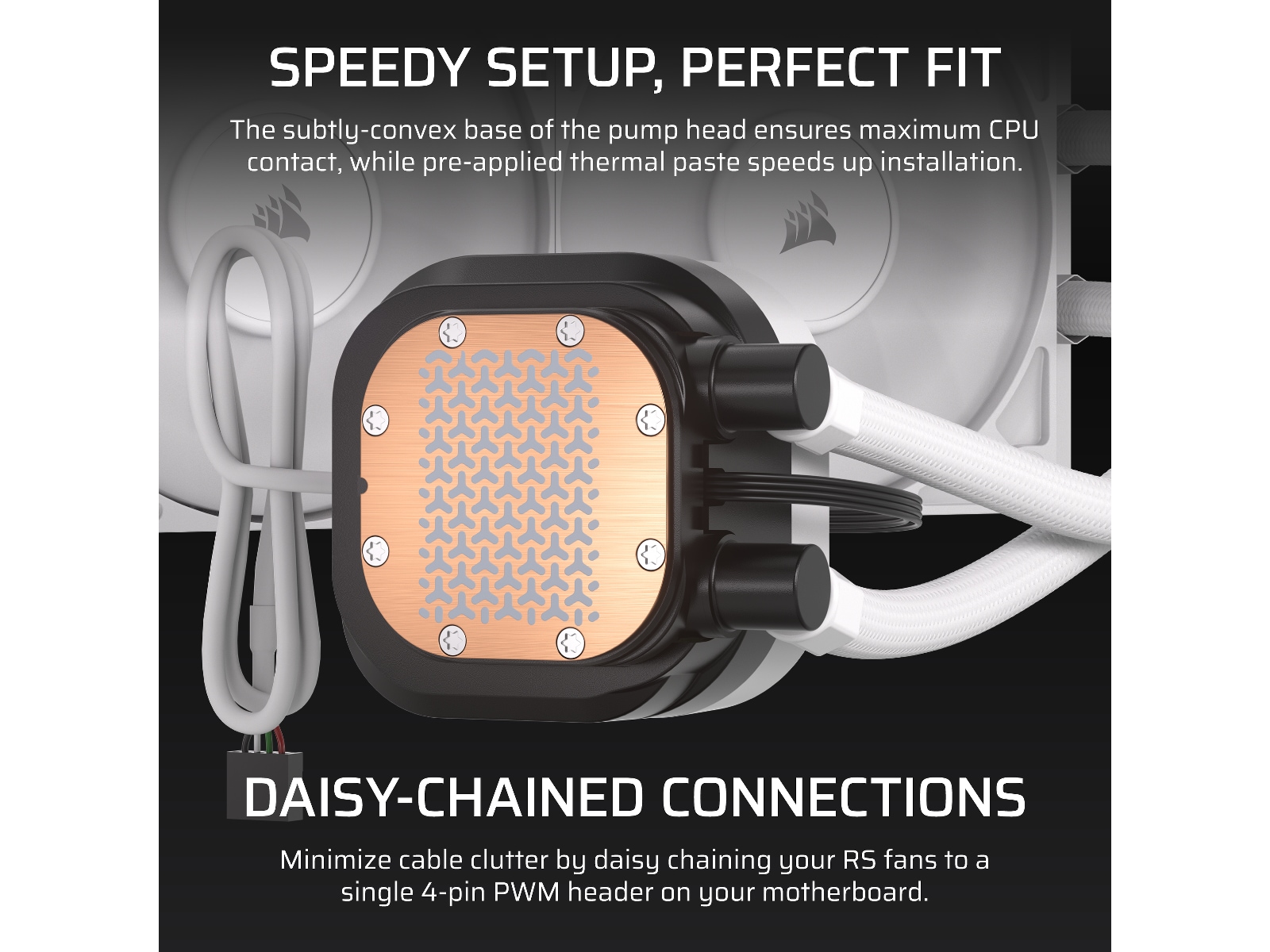 Corsair Nautilus 360 RS LCD Kjøler (hvit) CPU - Vannkjøling