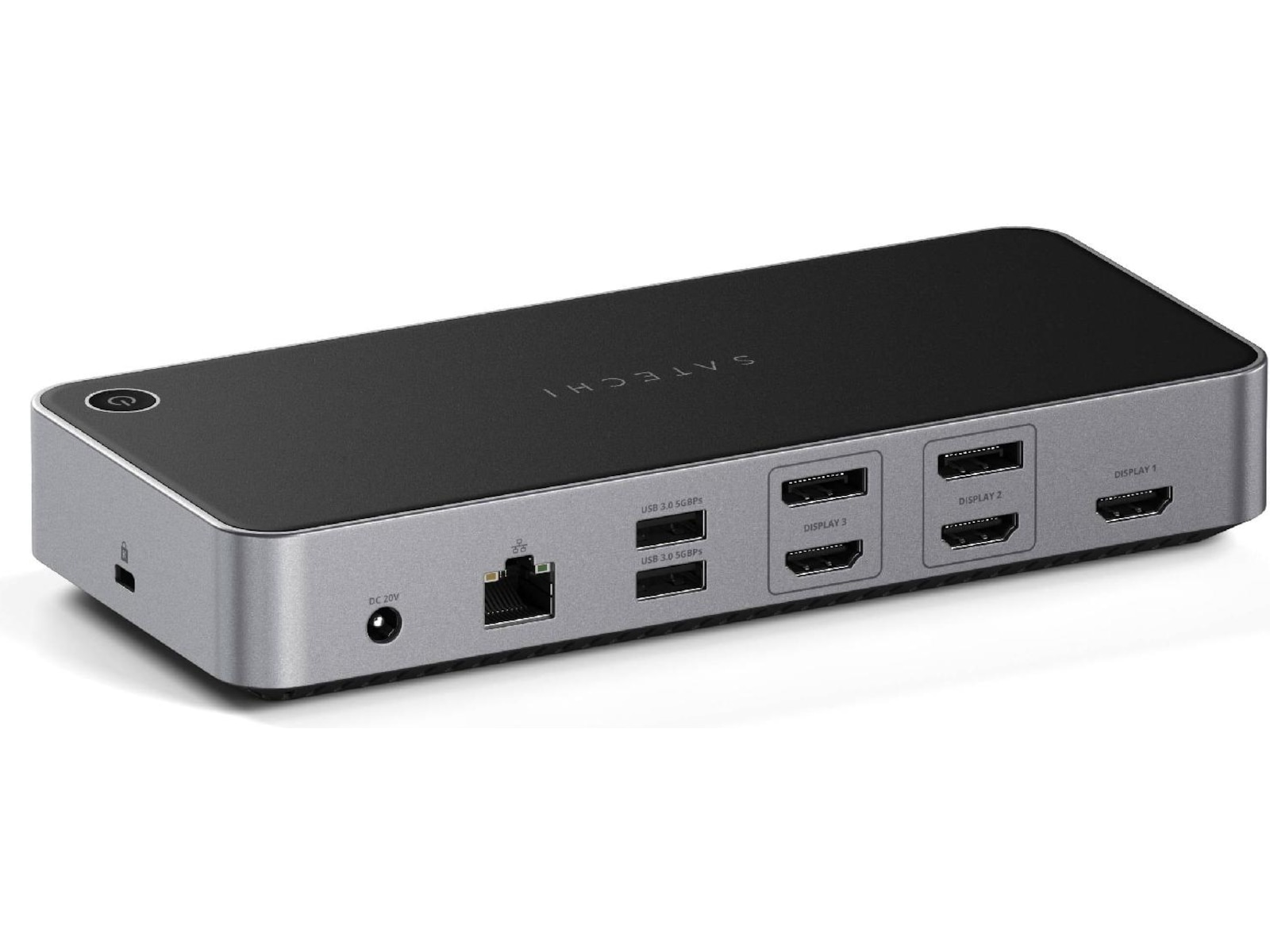 Satechi Triple 4K Display Docking (stellargrå) Dockingstasjon & USB-HUB