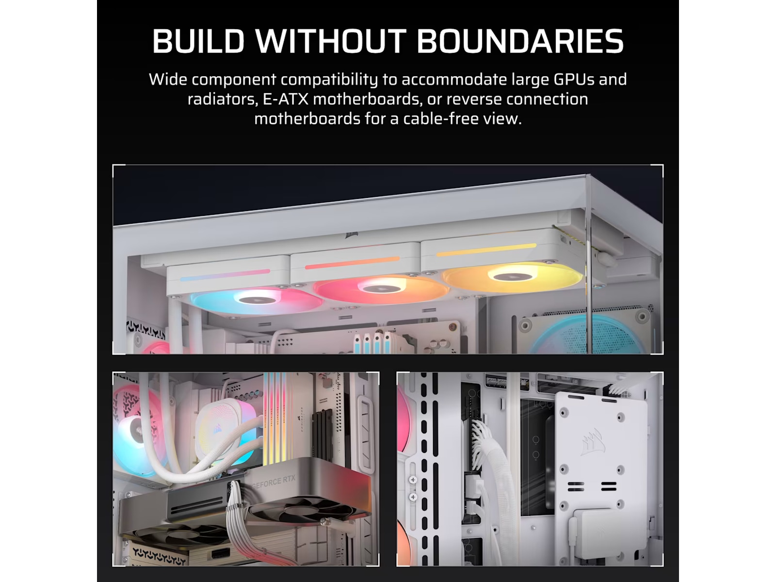 Corsair 3500X LXR LINK Mid Tower (hvit) Midi tower