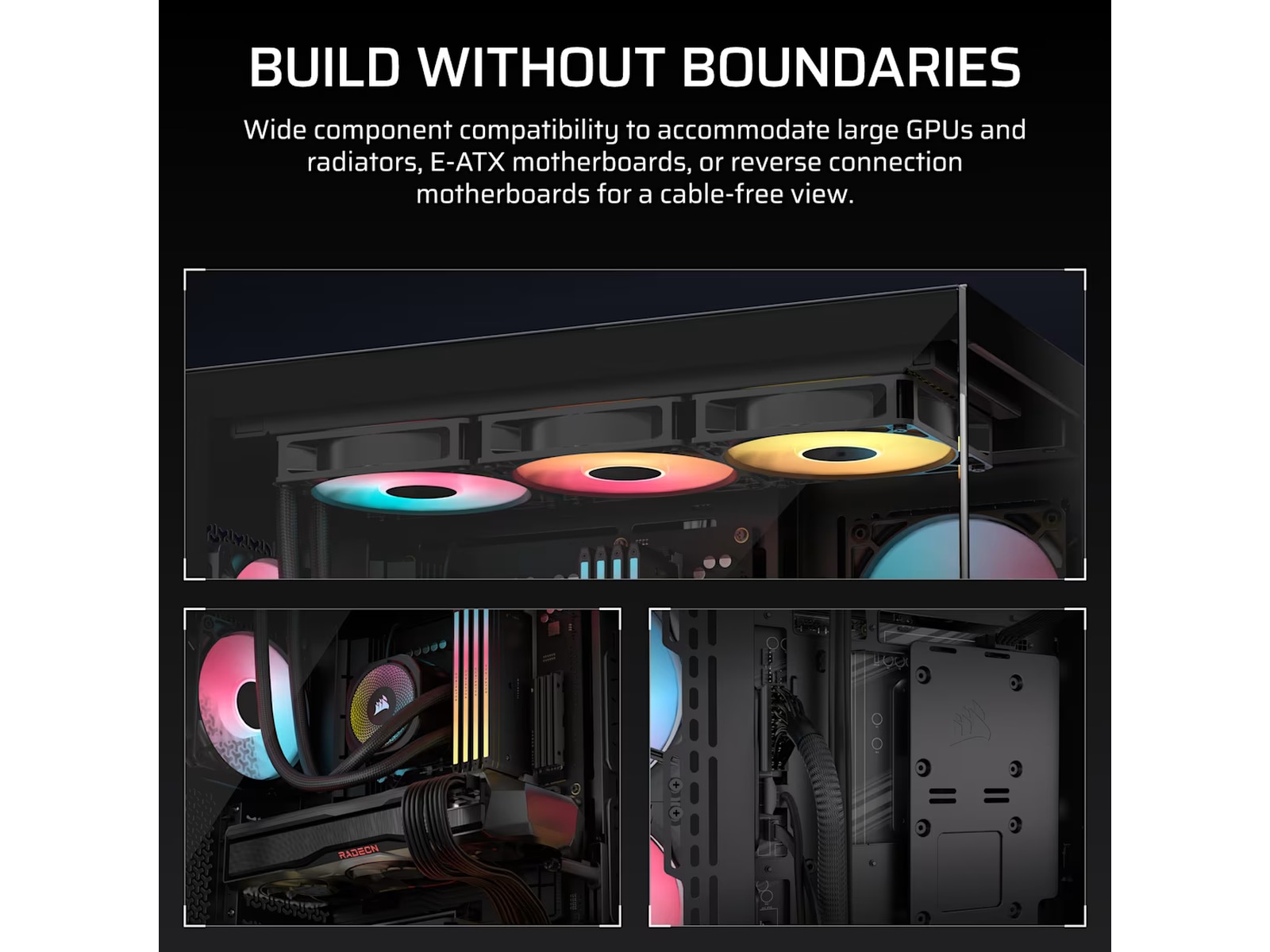 Corsair 3500X RSR ARGB Mid Tower (sort) Midi tower