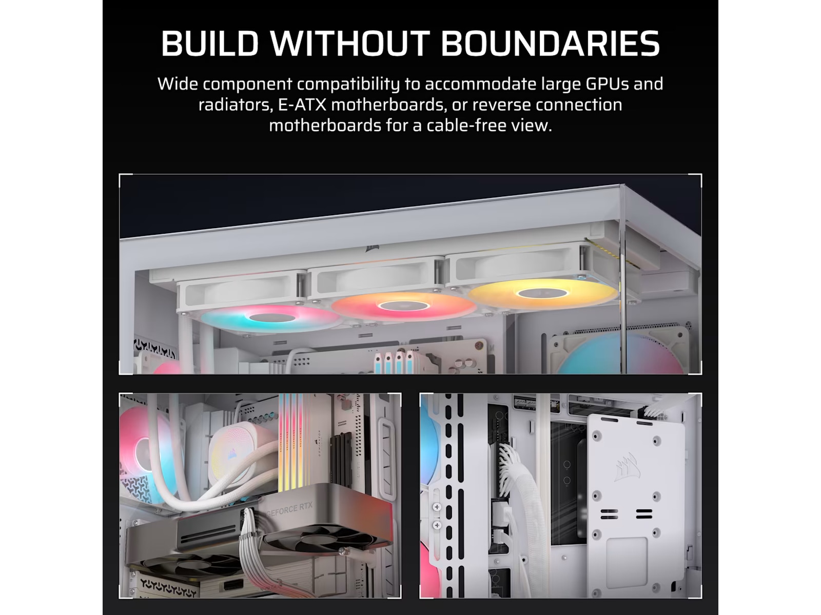 Corsair 3500X RSR ARGB Mid Tower (hvit) Midi tower