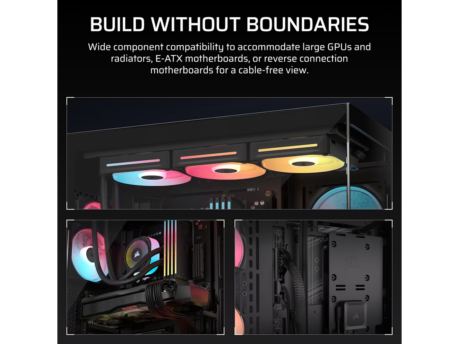 Corsair 3500X LXR LINK Mid Tower (sort) Midi tower