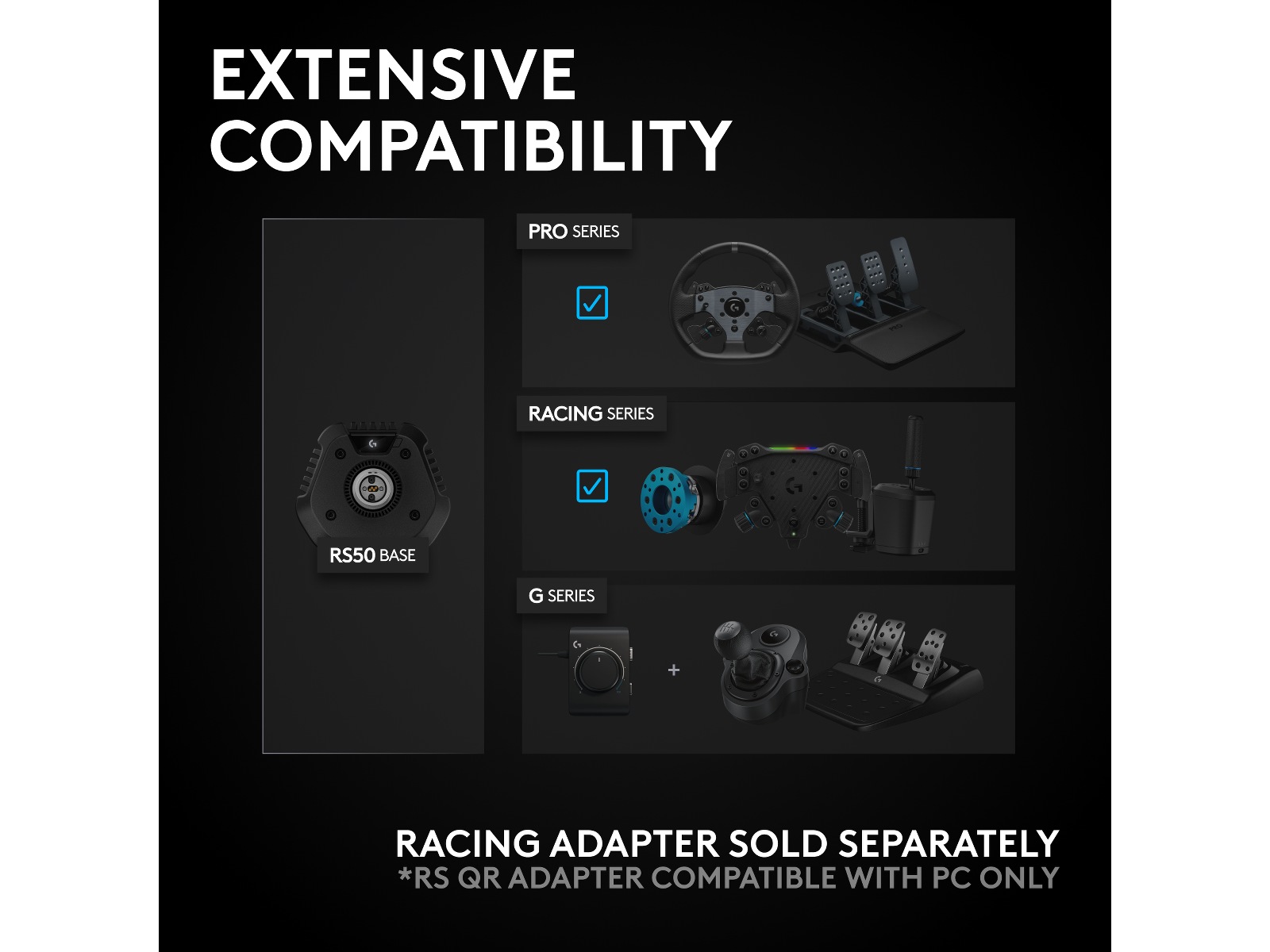 Logitech G RS50 Playstation/PC Ratt & pedaler