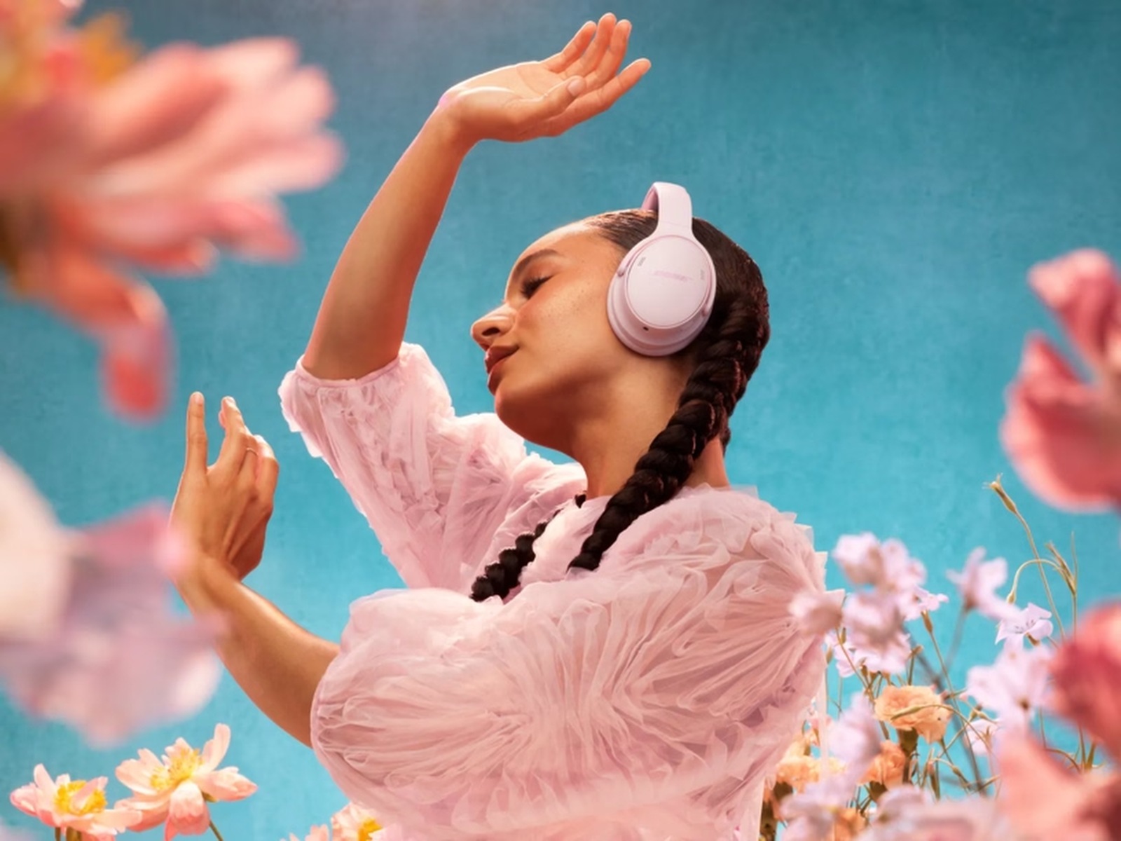 Bose QuietComfort Trådløse Hodetelefoner (petal pink) -B-Grade Demo headset