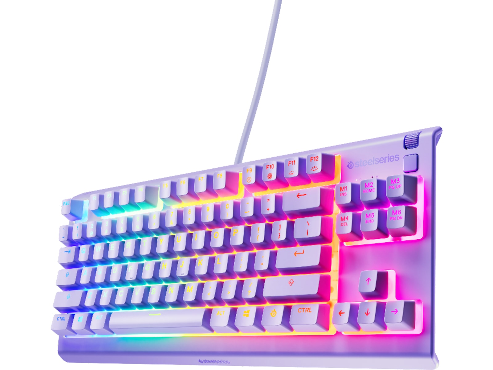 Steelseries Apex 3 TKL Gamingtastatur (levander) Gamingtastatur