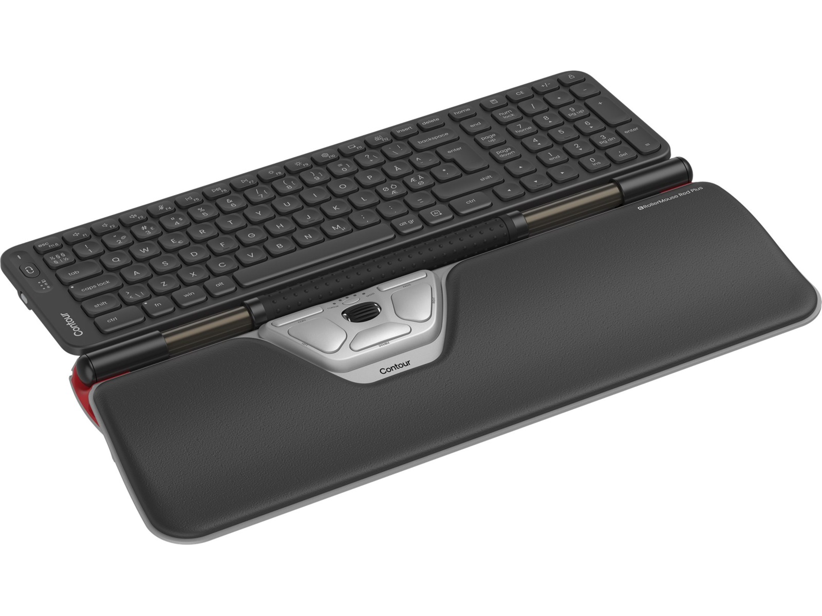 Contour Balance Mid-Size Rollermouse Red Combo Trådløs Ergonomi