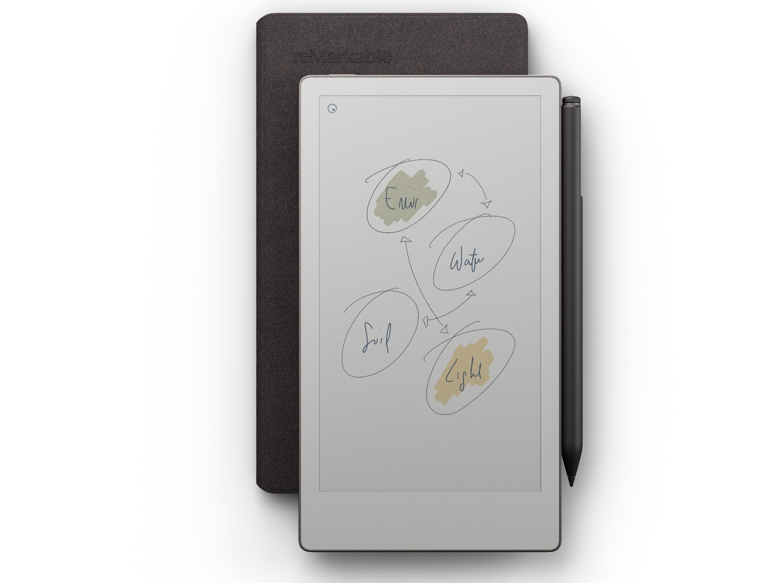 reMarkable Paper Pro Move 7,3" inkl. Marker Plus og Book Folio (basalt) Digitale notatblokker
