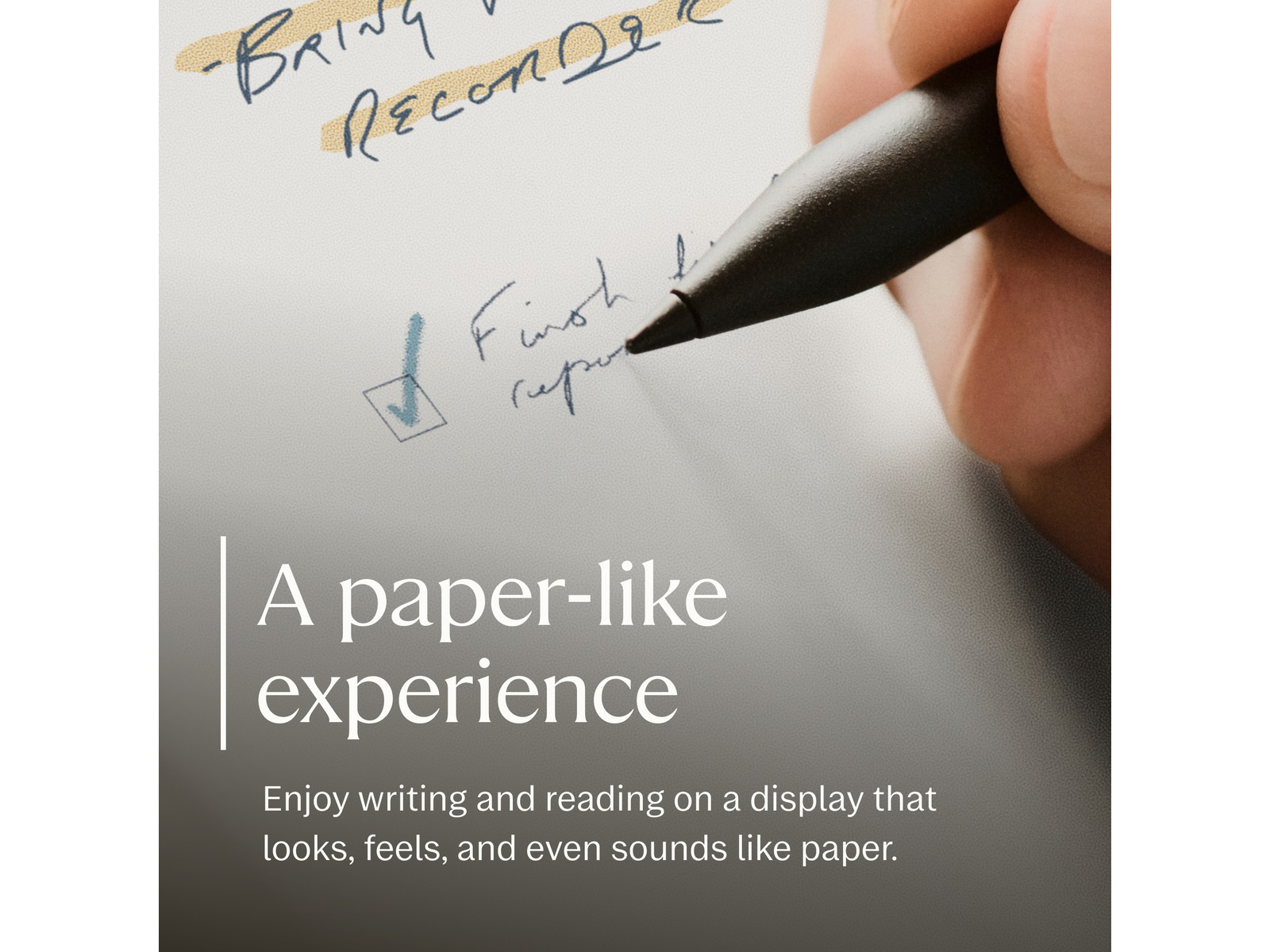 reMarkable Paper Pro Move 7,3" inkl. Marker Plus og Book Folio (basalt) Digitale notatblokker
